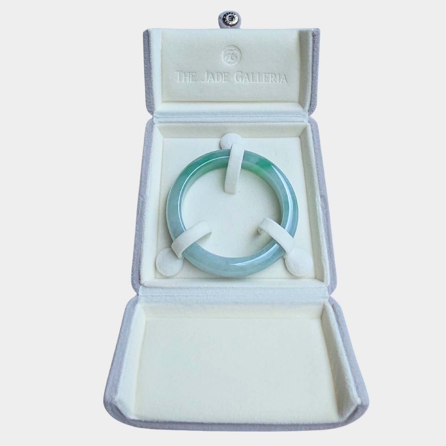 Green Jadeite Jade Bangle - 53mm Flat