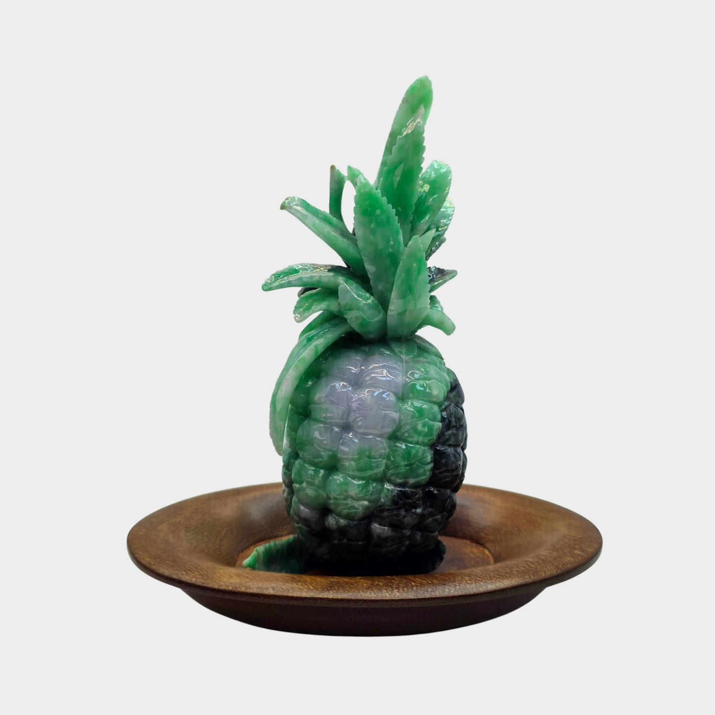 "Auspicious Pineapple" Jadeite Jade Display