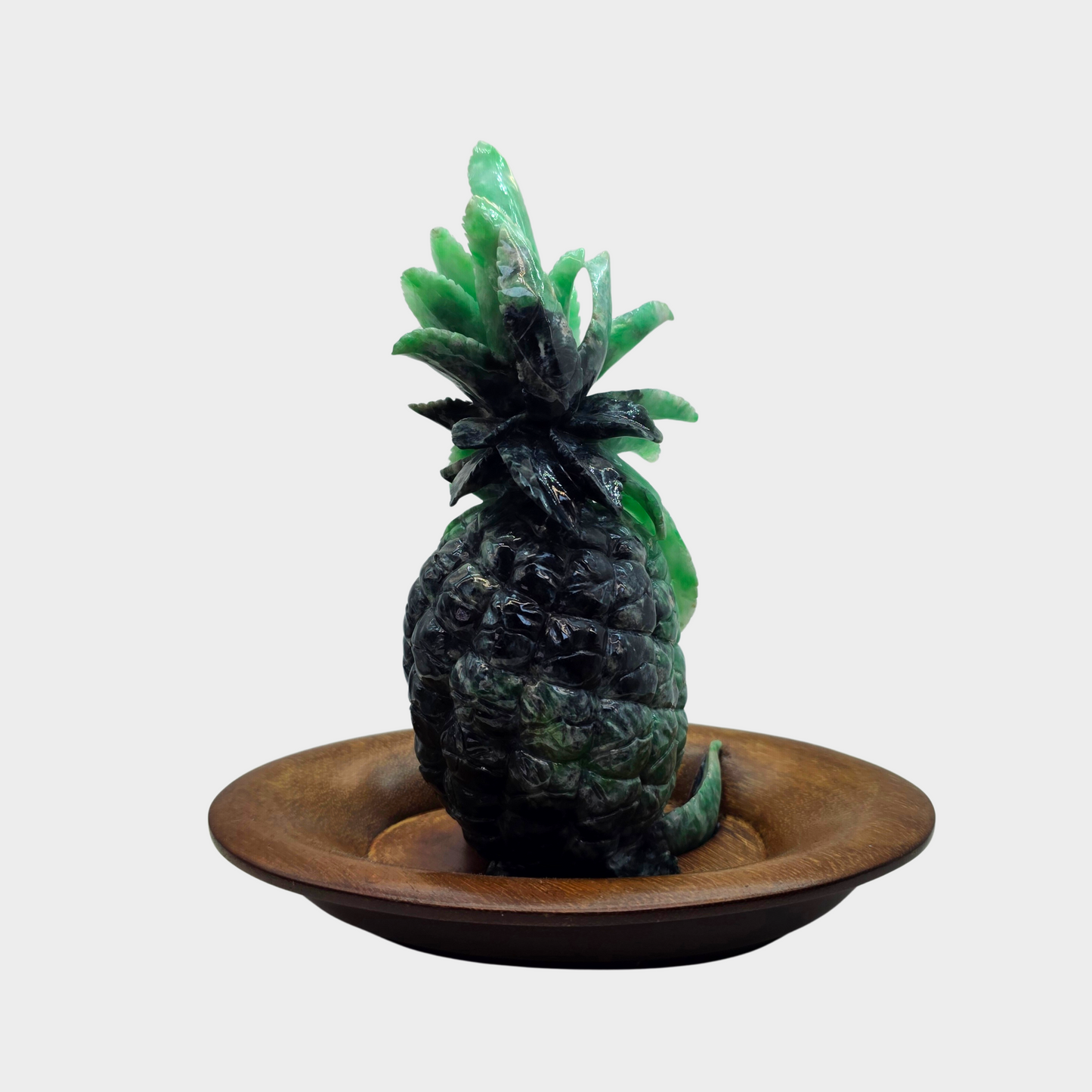 "Auspicious Pineapple" Jadeite Jade Display