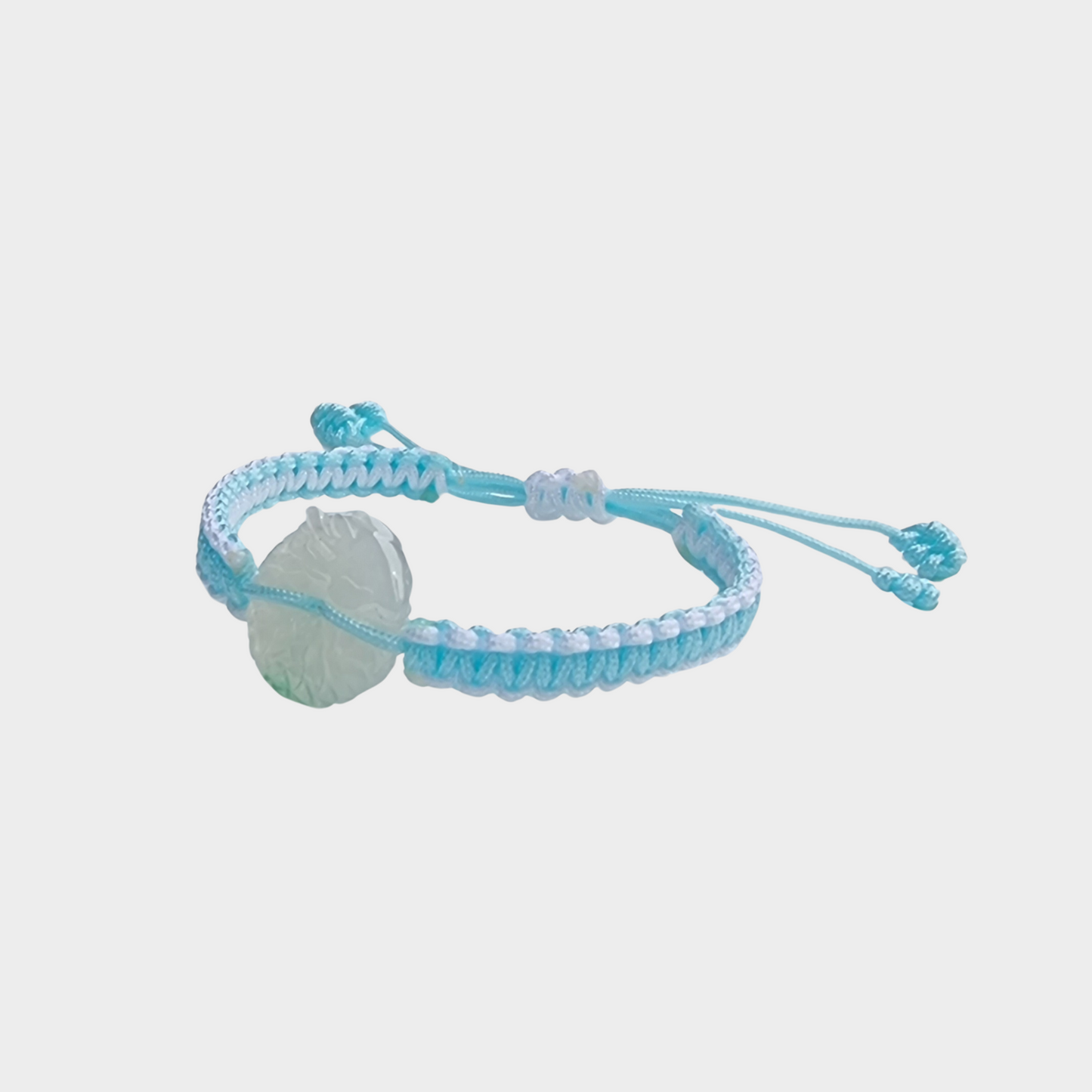 Jadeite Jade Dragon Bracelet in Chinese Knots