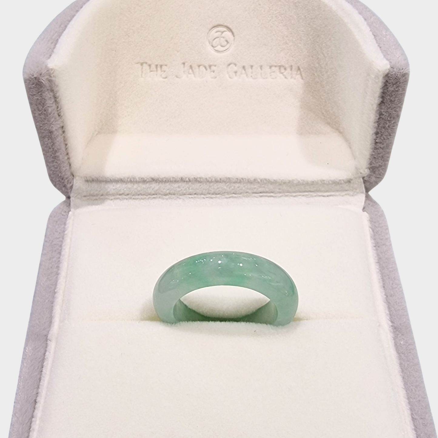 Apple Green Jadeite Jade Abacus Ring