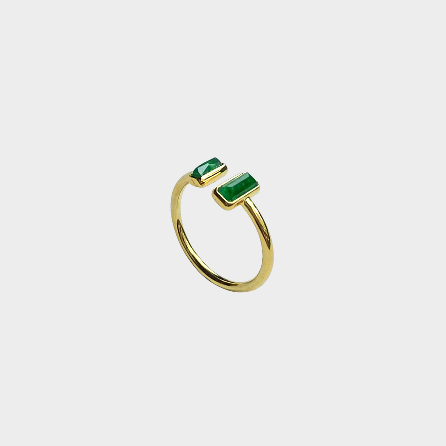 Jadeite Jade Ring in White Gold