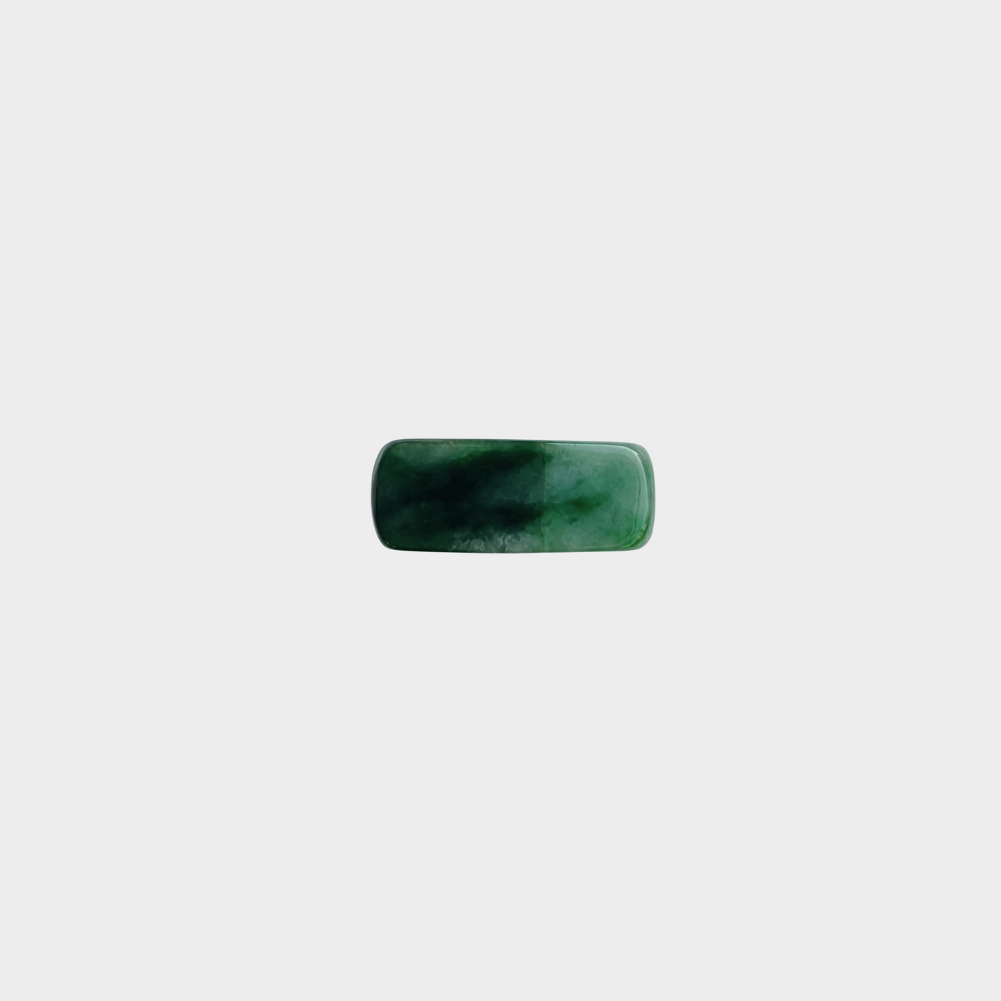 Green Jadeite Jade Saddle Ring