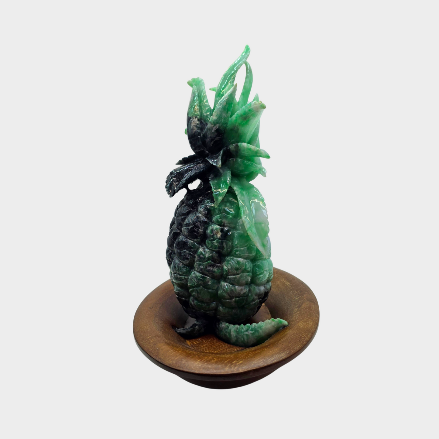 "Auspicious Pineapple" Jadeite Jade Display