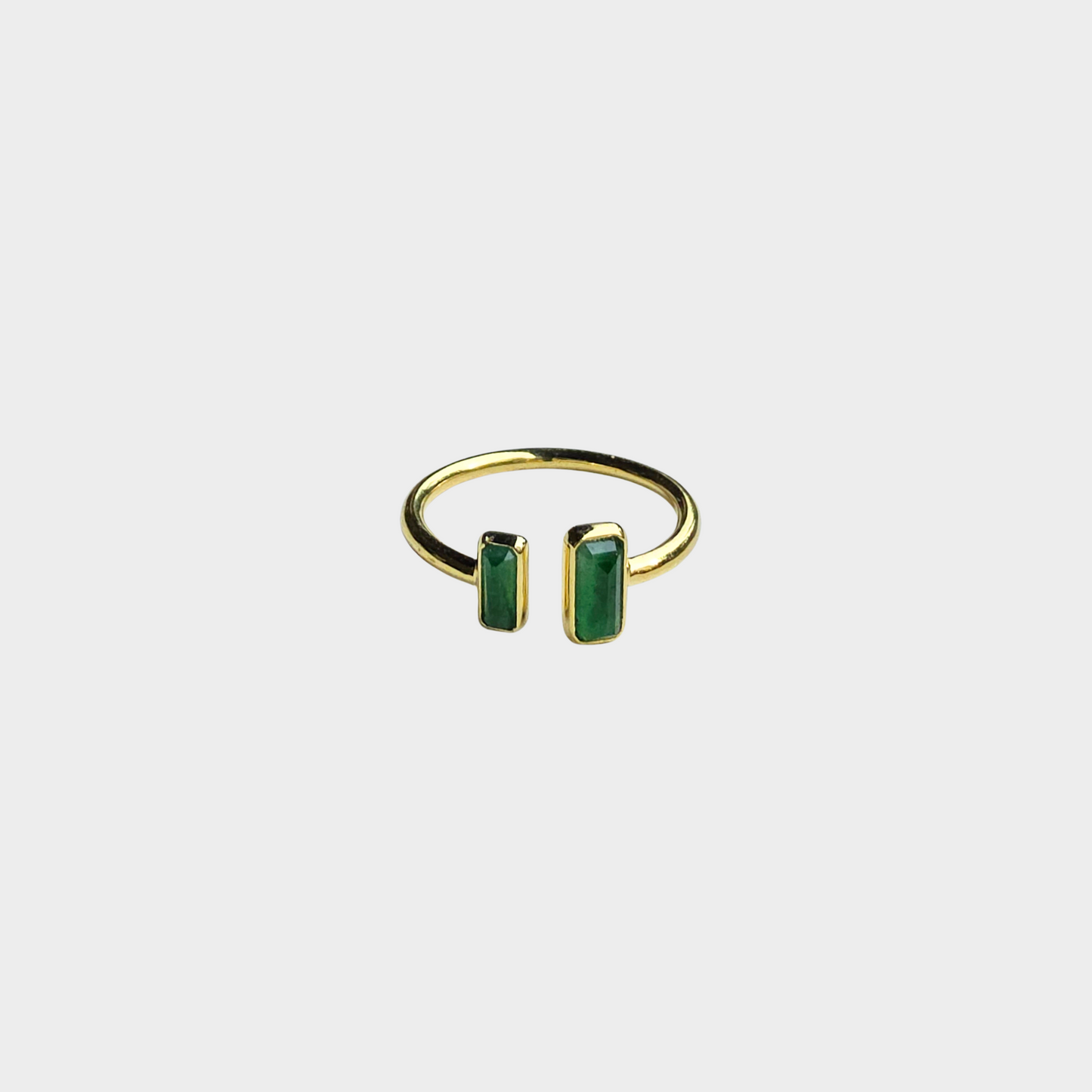 Jadeite Jade Ring in White Gold
