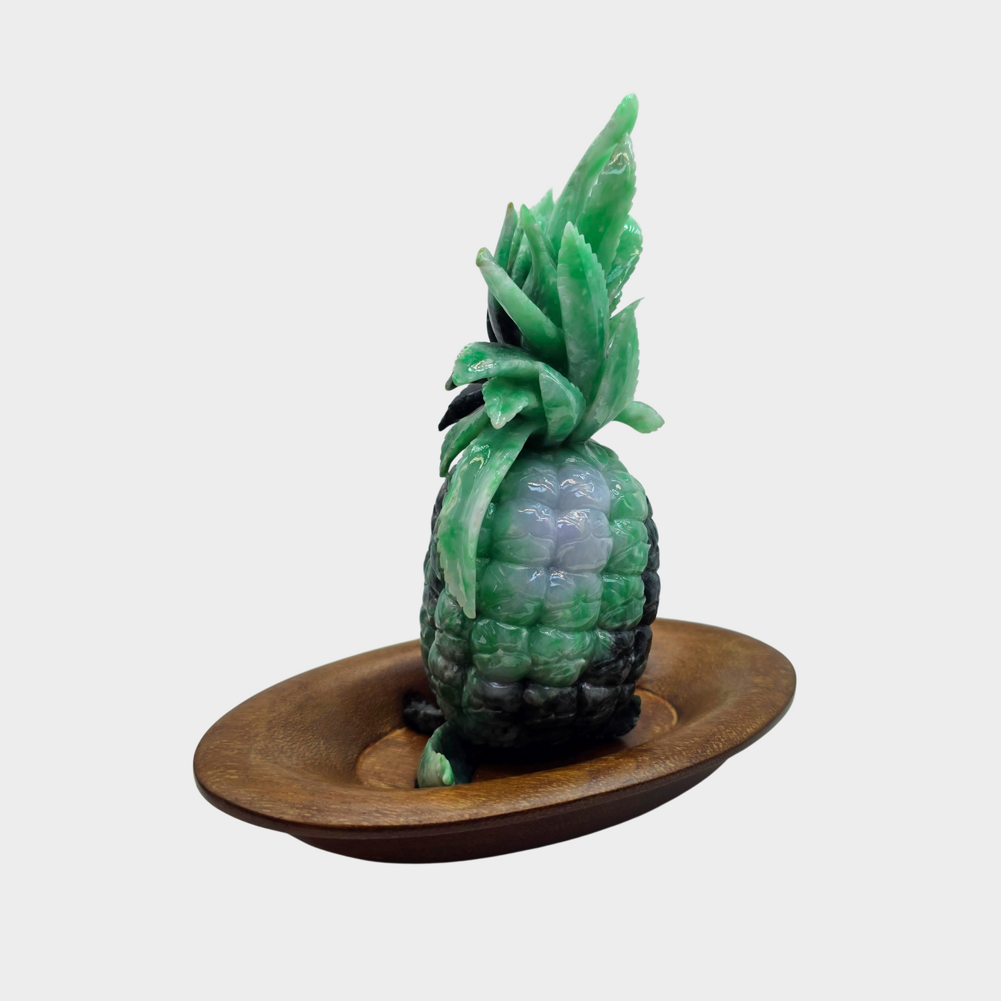 "Auspicious Pineapple" Jadeite Jade Display