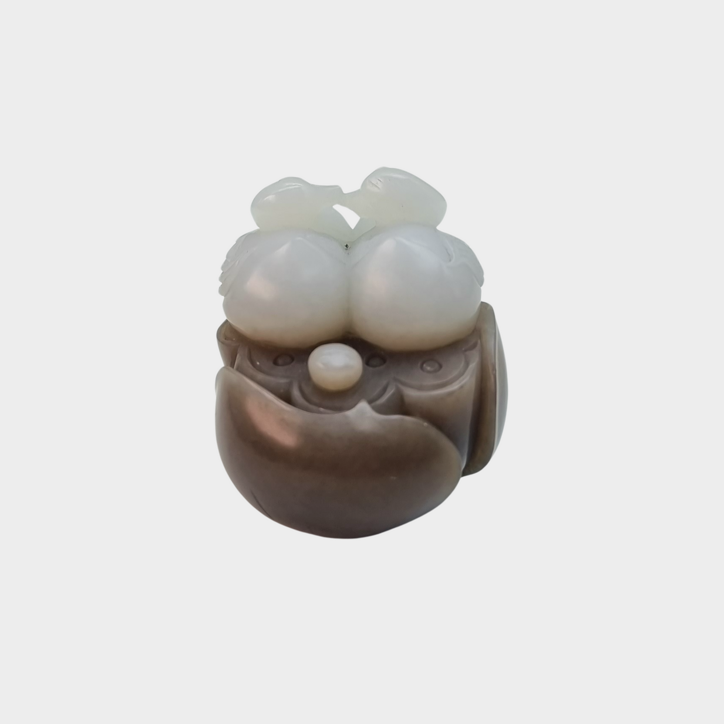 "Mandarin Ducks" Nephrite Jade Display