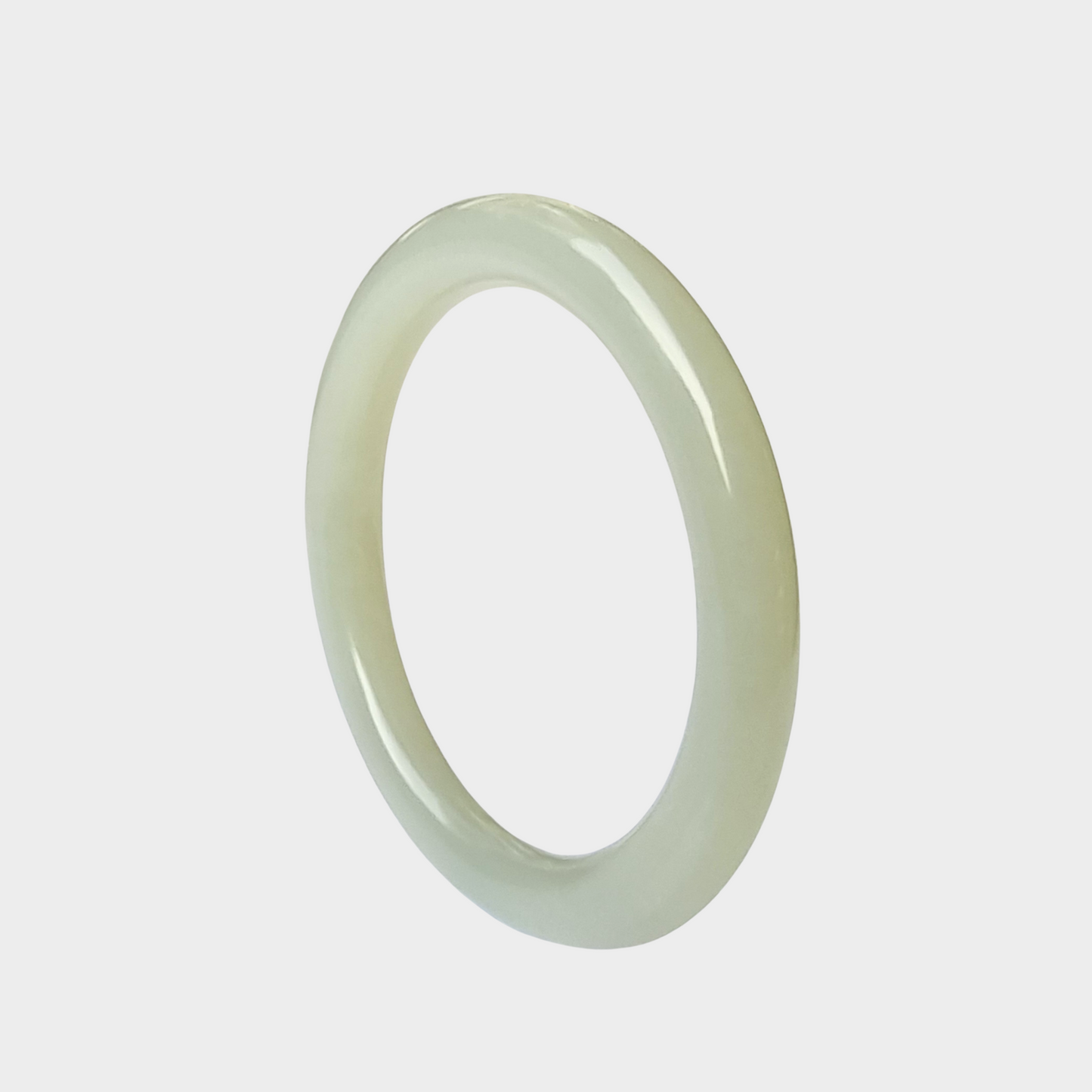 Nephrite Jade Bangle - 53mm Round