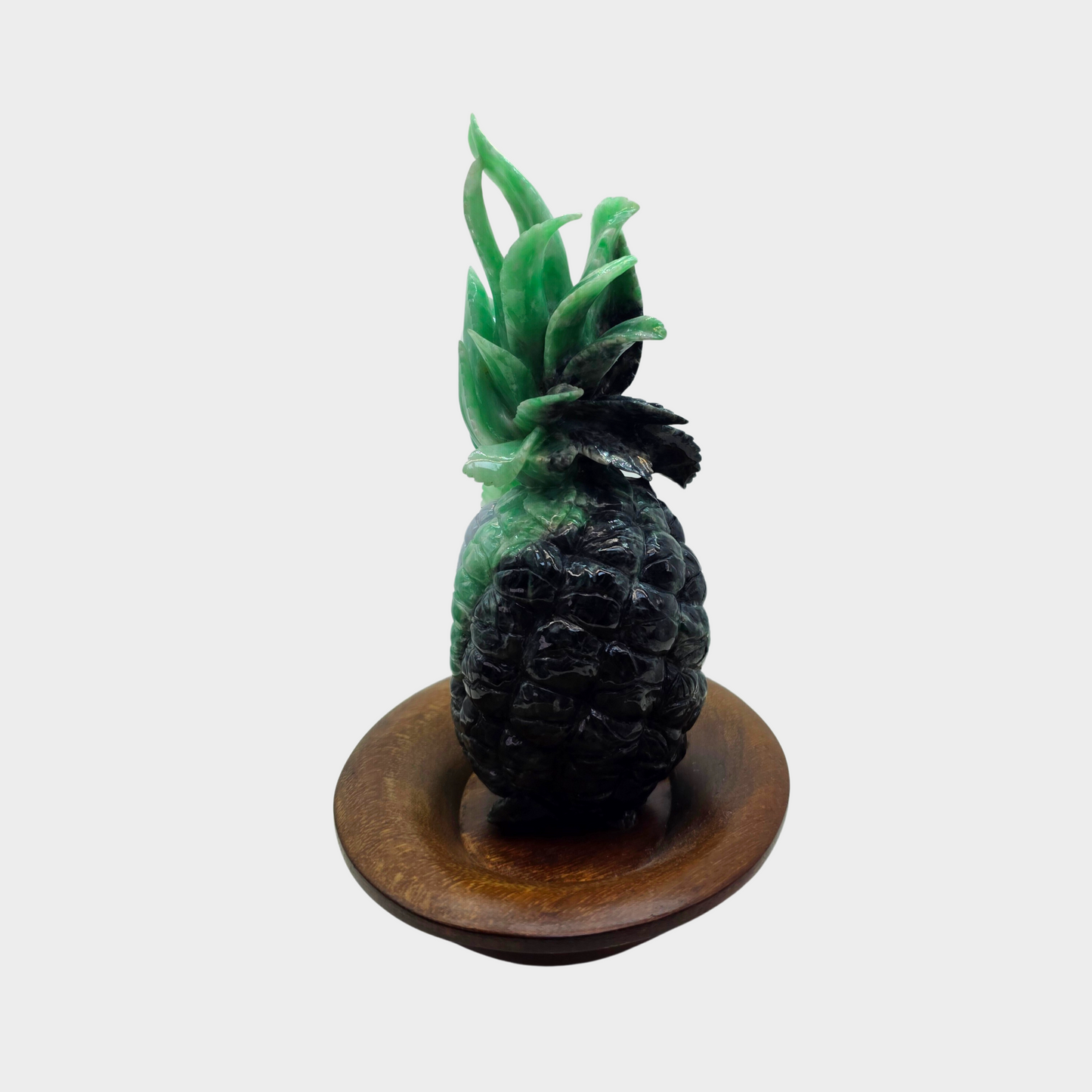 "Auspicious Pineapple" Jadeite Jade Display