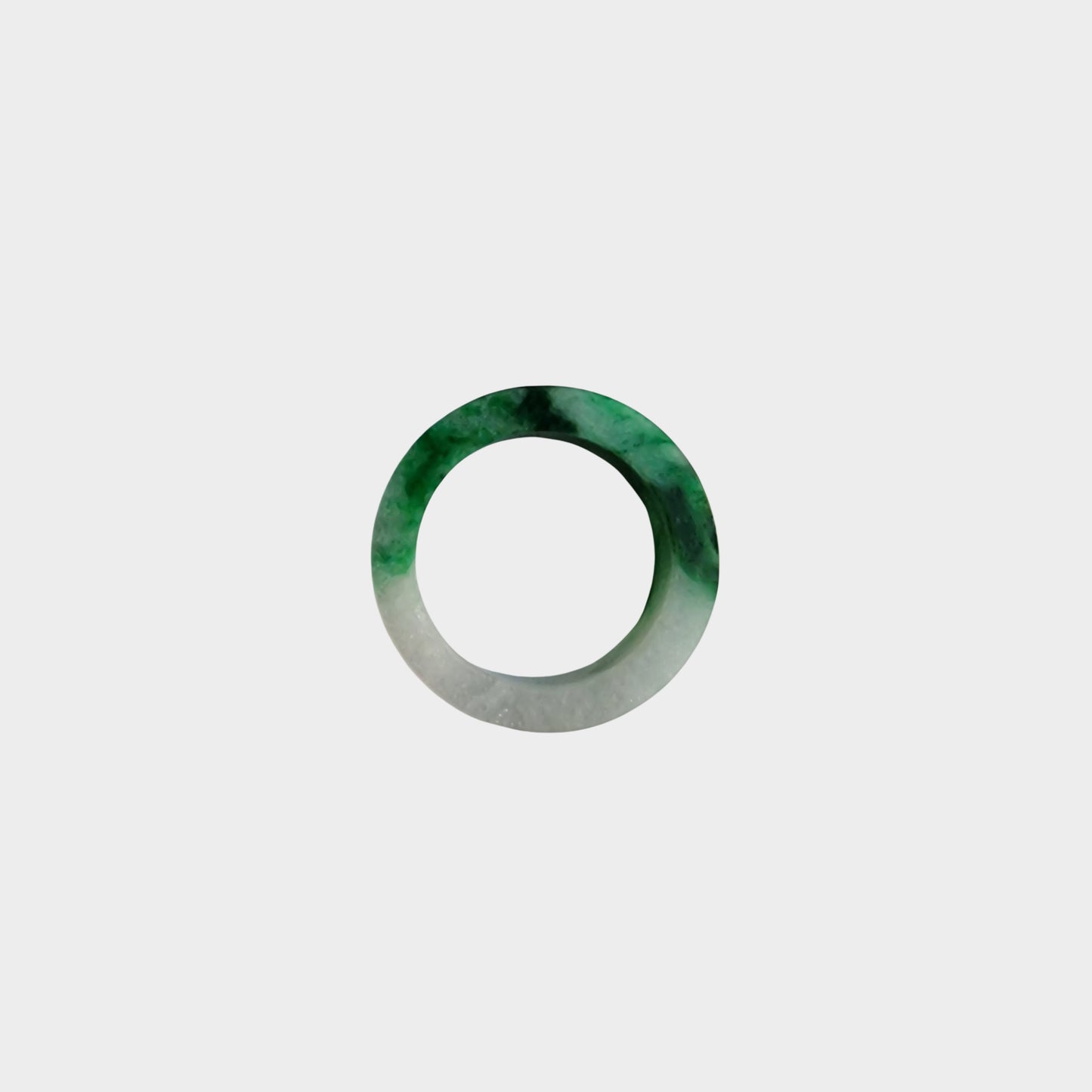 Green Jadeite Jade Abacus Ring