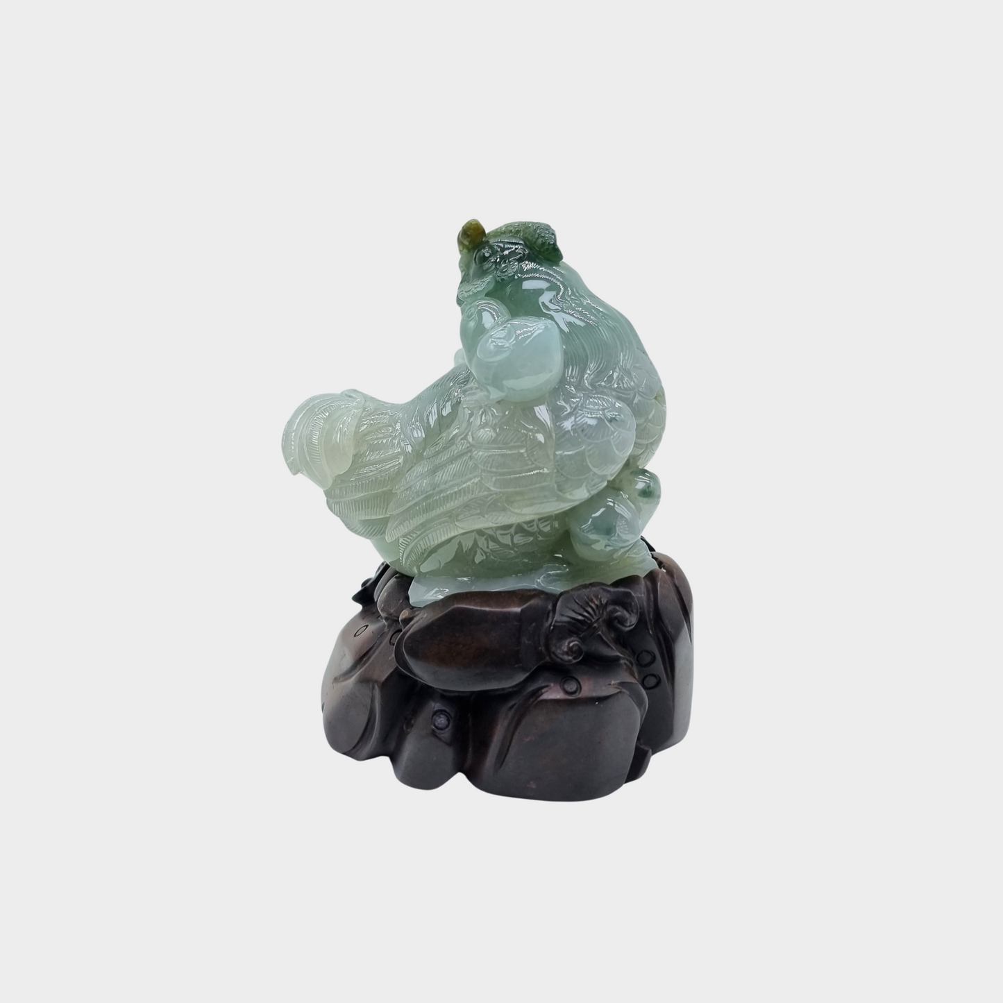 "Hen & Chicks" Jadeite Jade Display
