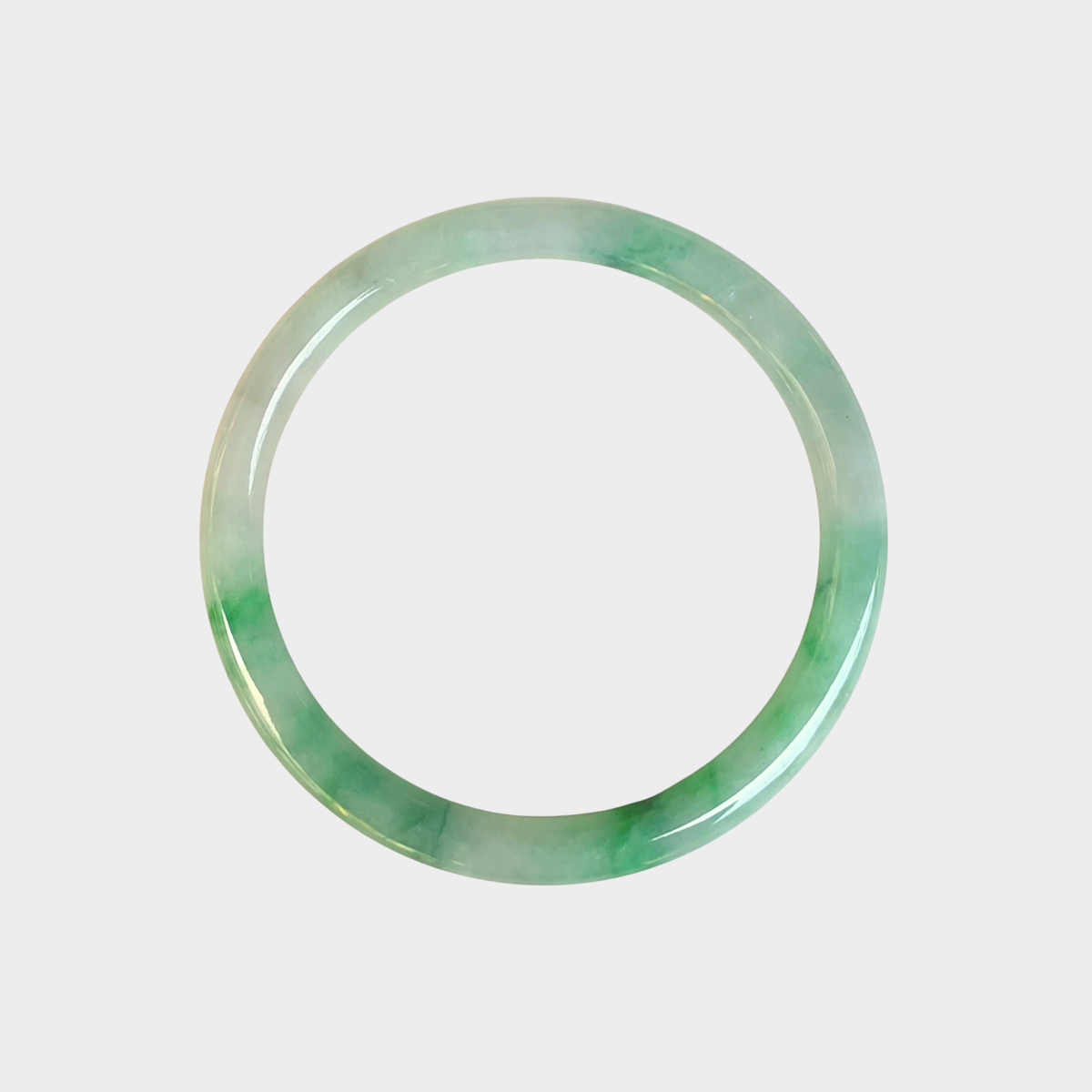 Jadeite Jade Bangle - 53mm Round