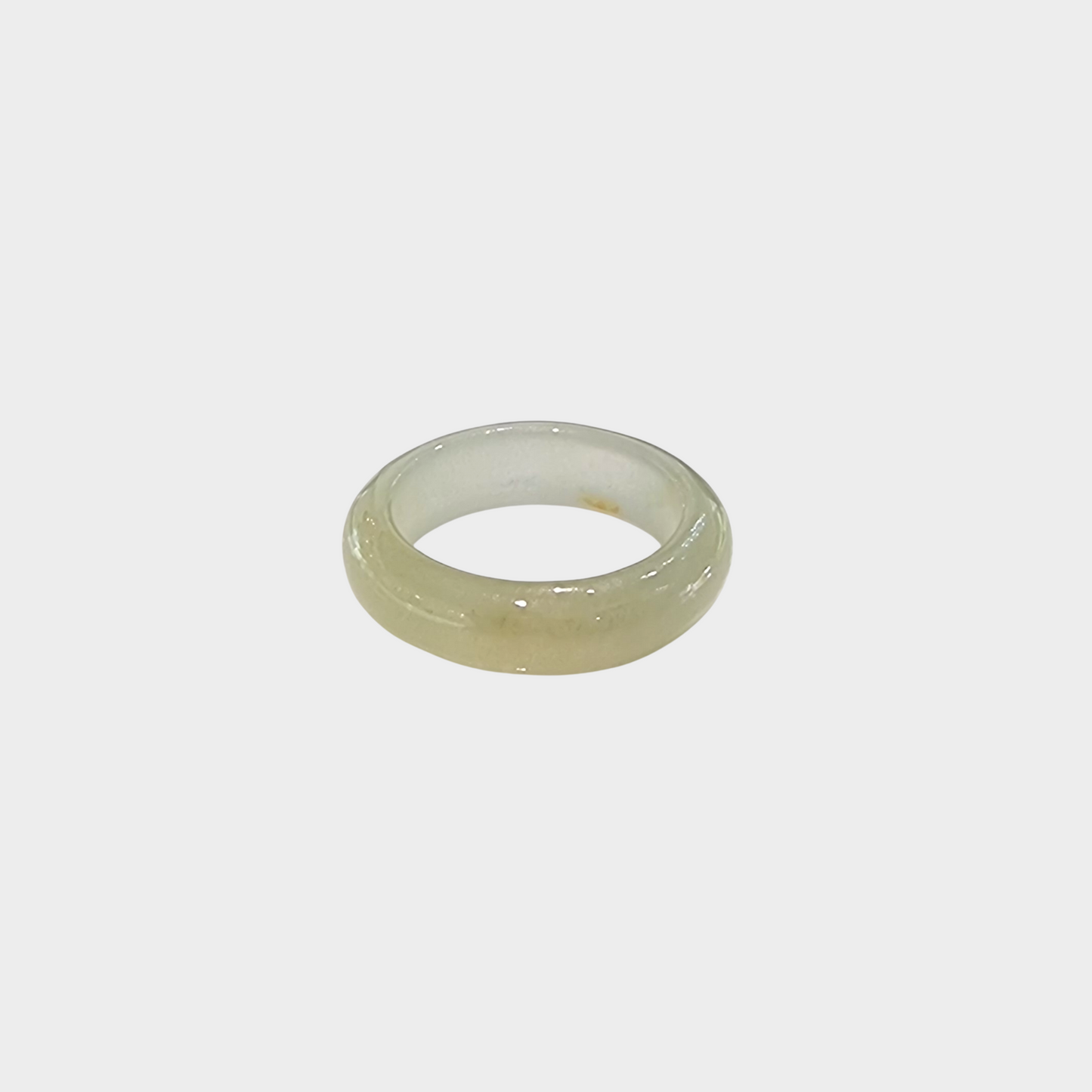 Honey Yellow Jadeite Jade Abacus Ring