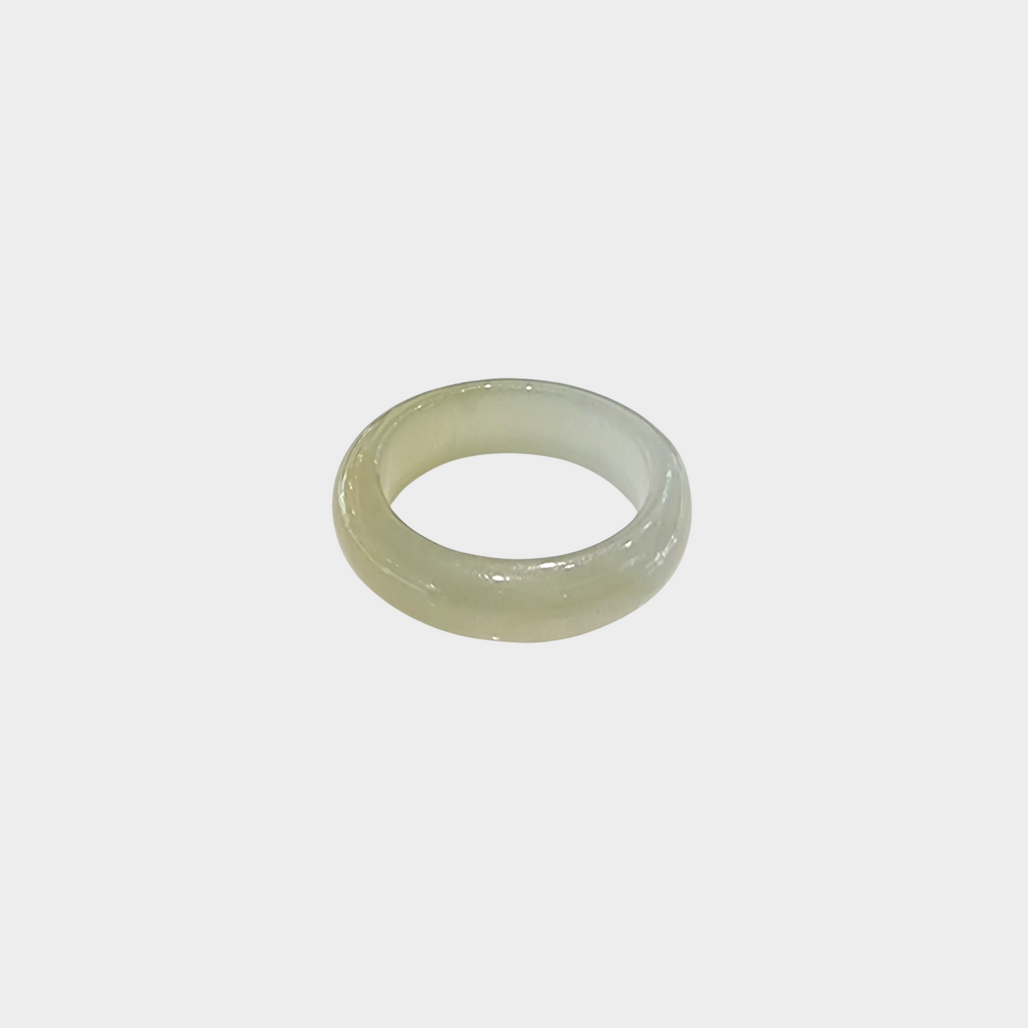Honey Yellow Jadeite Jade Abacus Ring