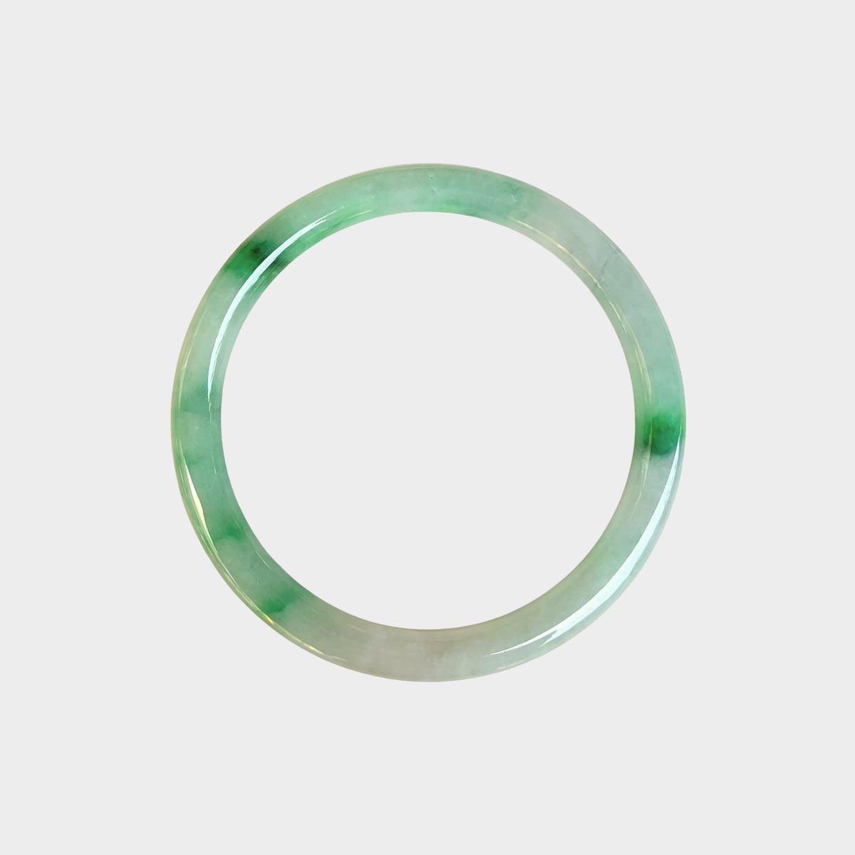 Jadeite Jade Bangle - 53mm Round