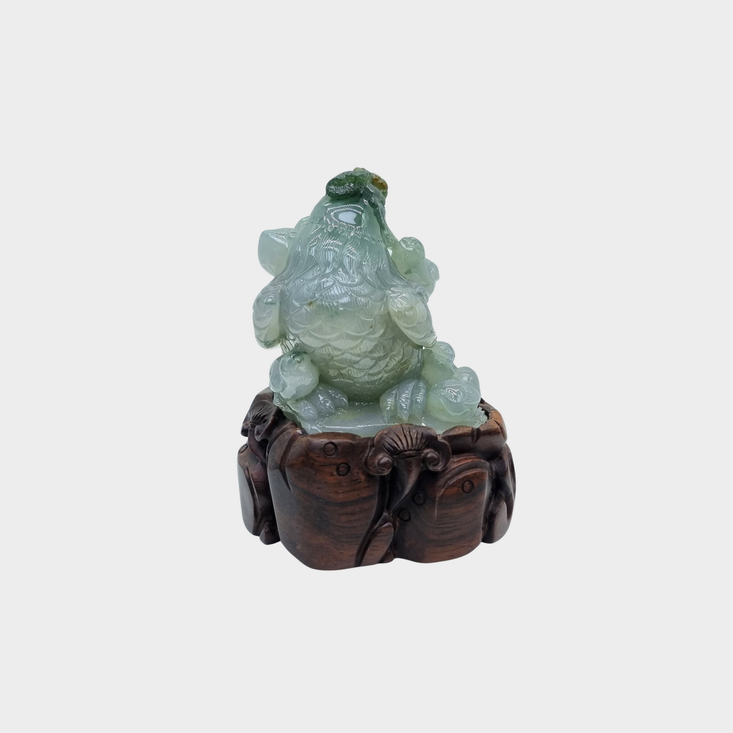 "Hen & Chicks" Jadeite Jade Display