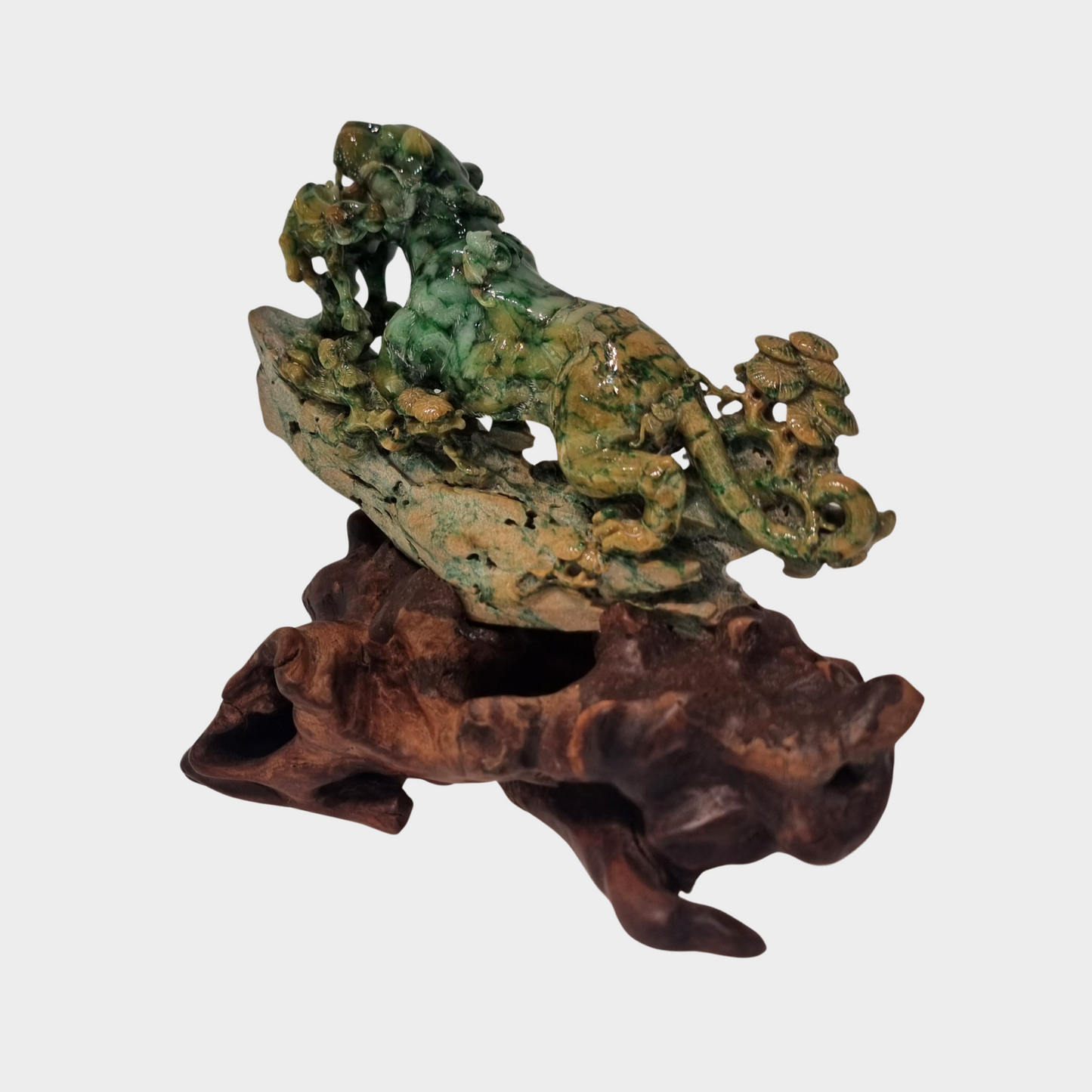 "The Magnificent Leopard" Jadeite Jade Display