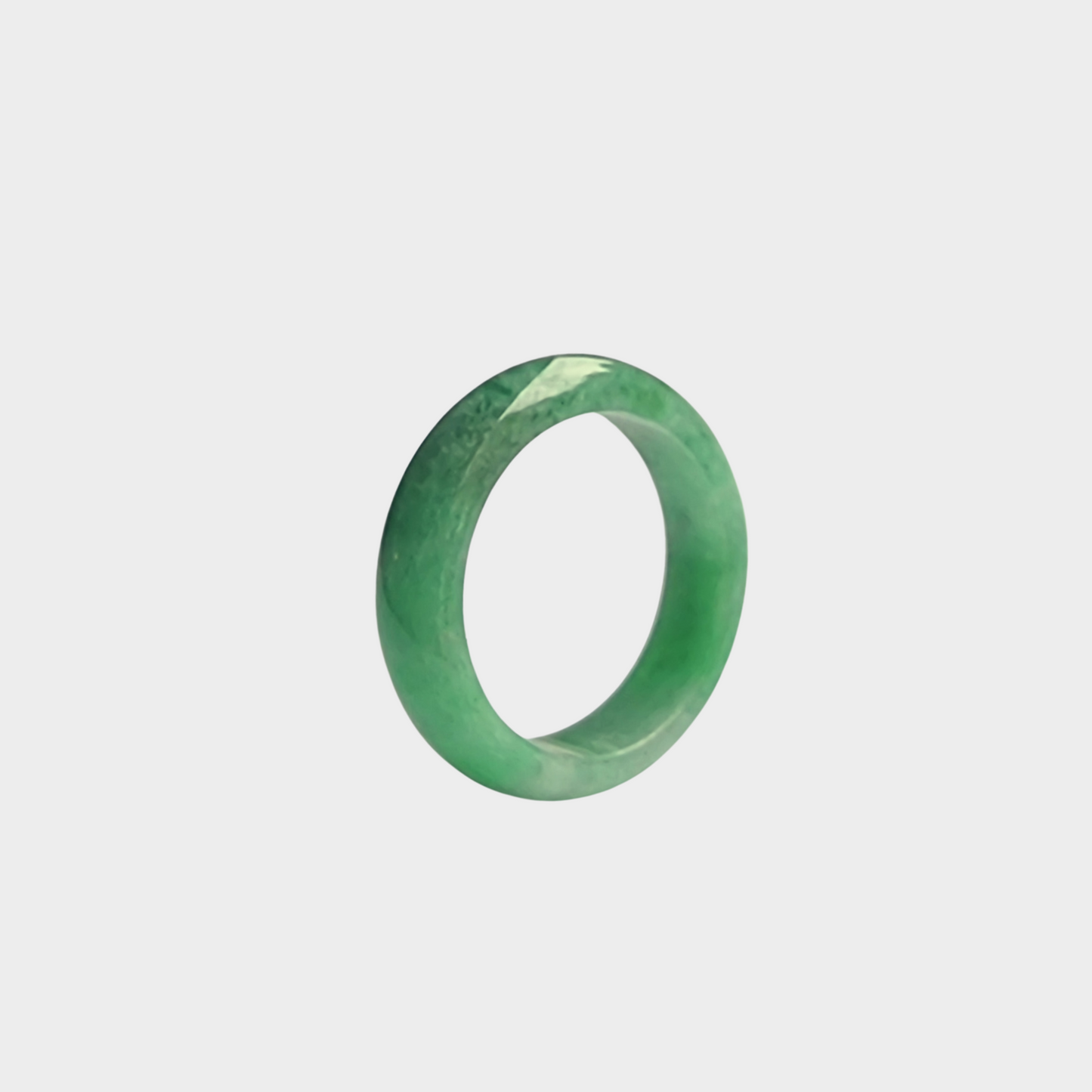 Apple Green Jadeite Jade Abacus Ring