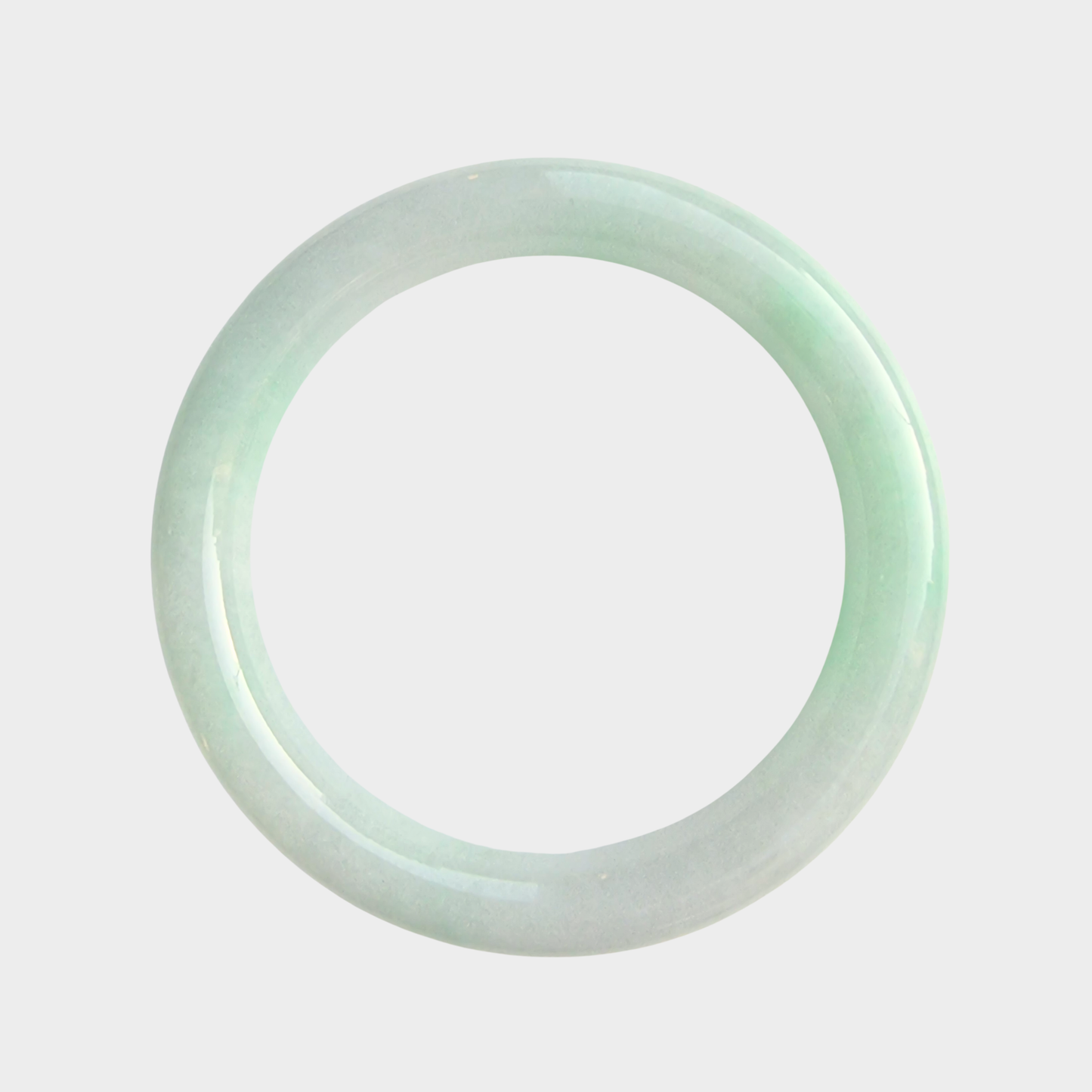 Apple Green Jadeite Jade Bangle - 57mm Round
