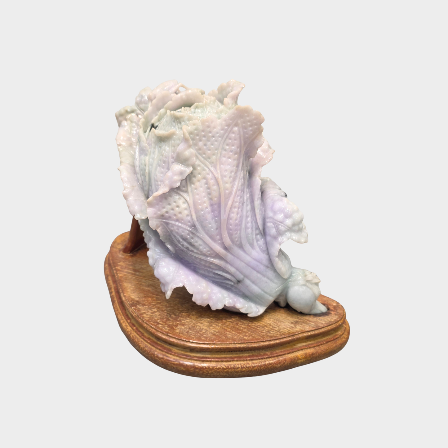 The Auspicious "Fa Cai" Prosperity Lettuce Jadeite Jade Display