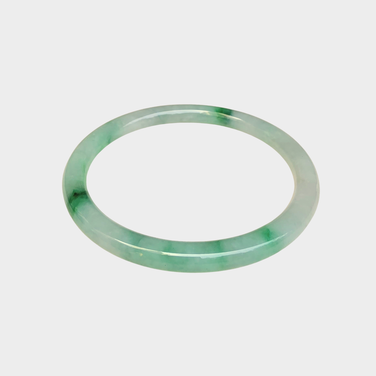 Jadeite Jade Bangle - 53mm Round