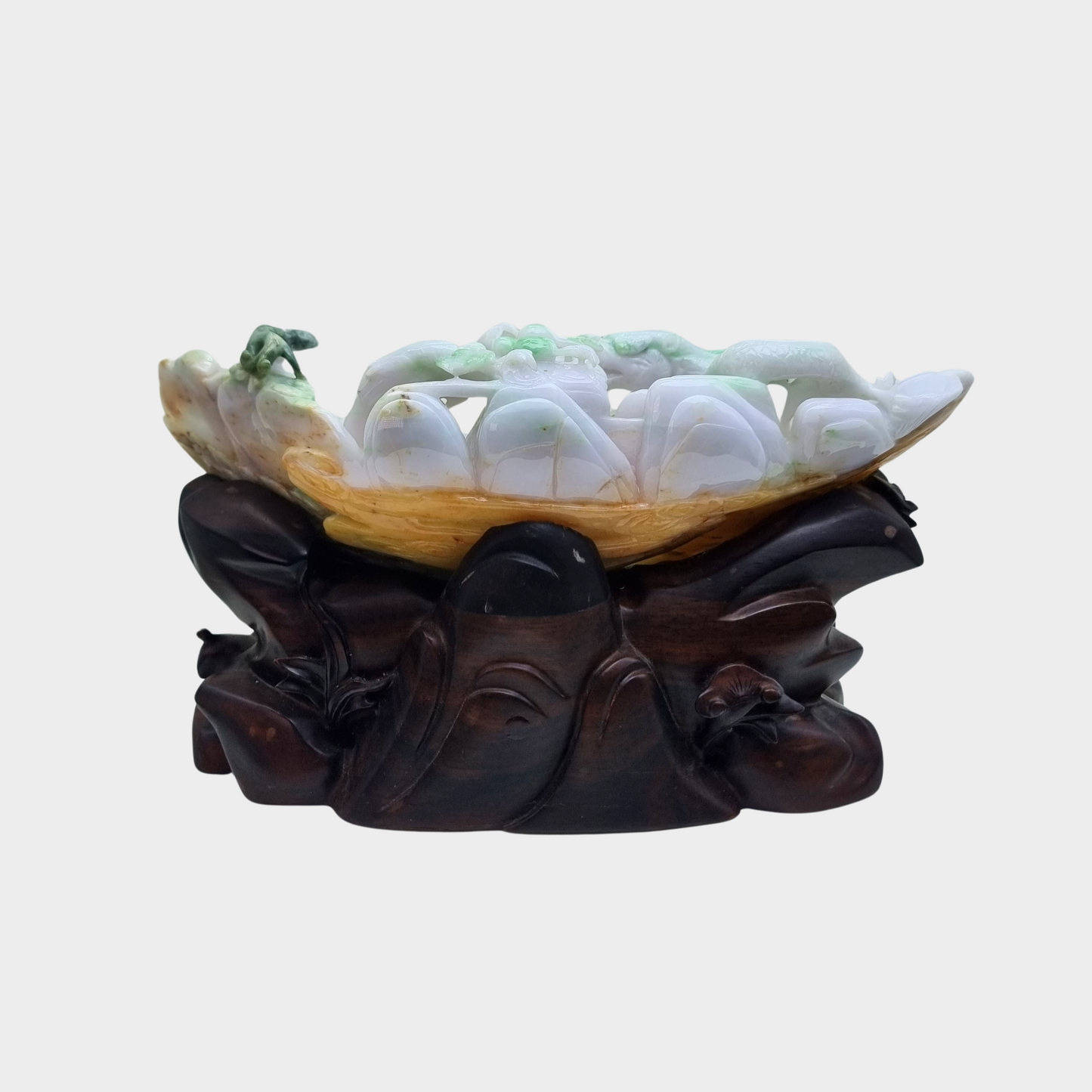 "The Rising Dragon" Jadeite Jade Display