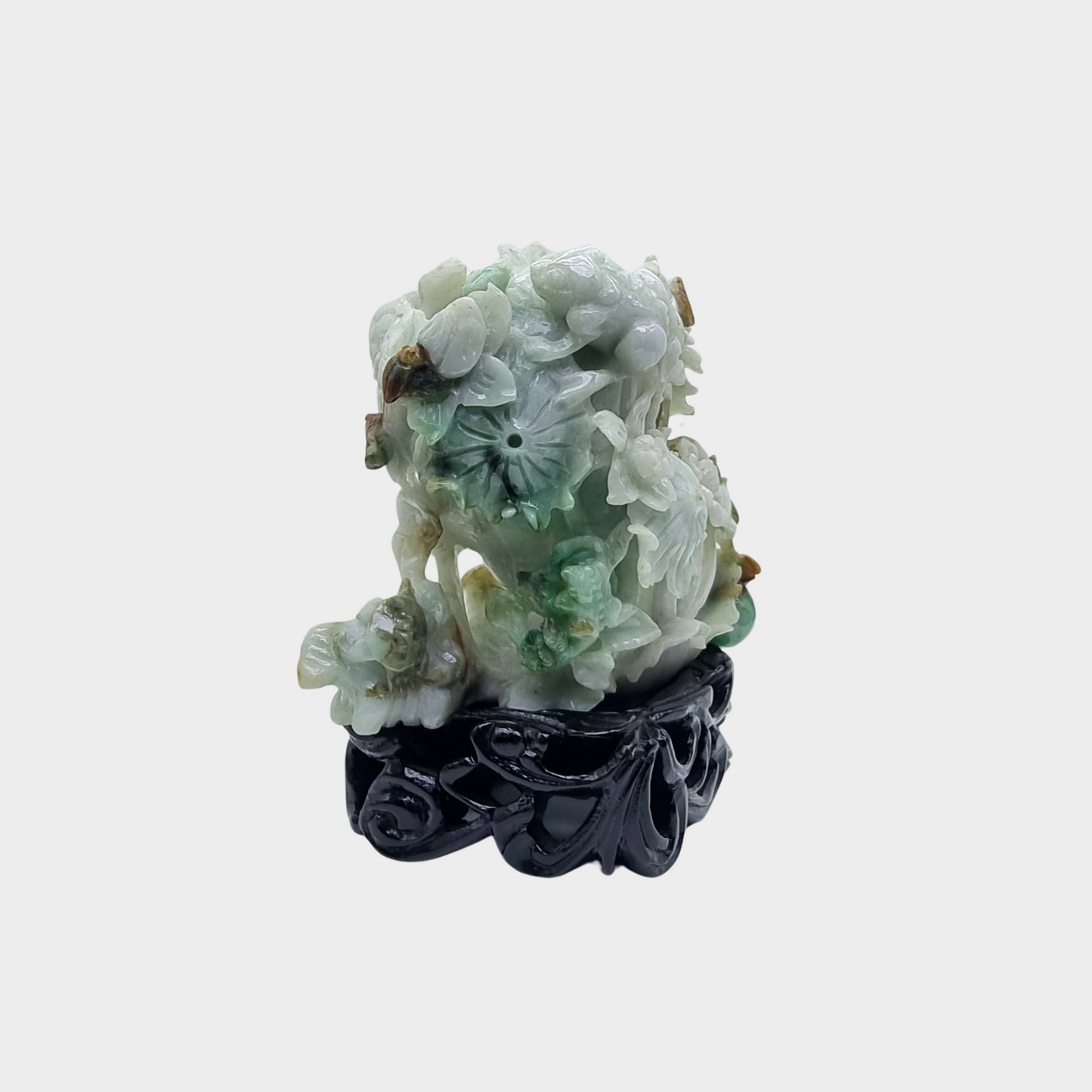 "The Amazing Lotus" Jadeite Jade Display