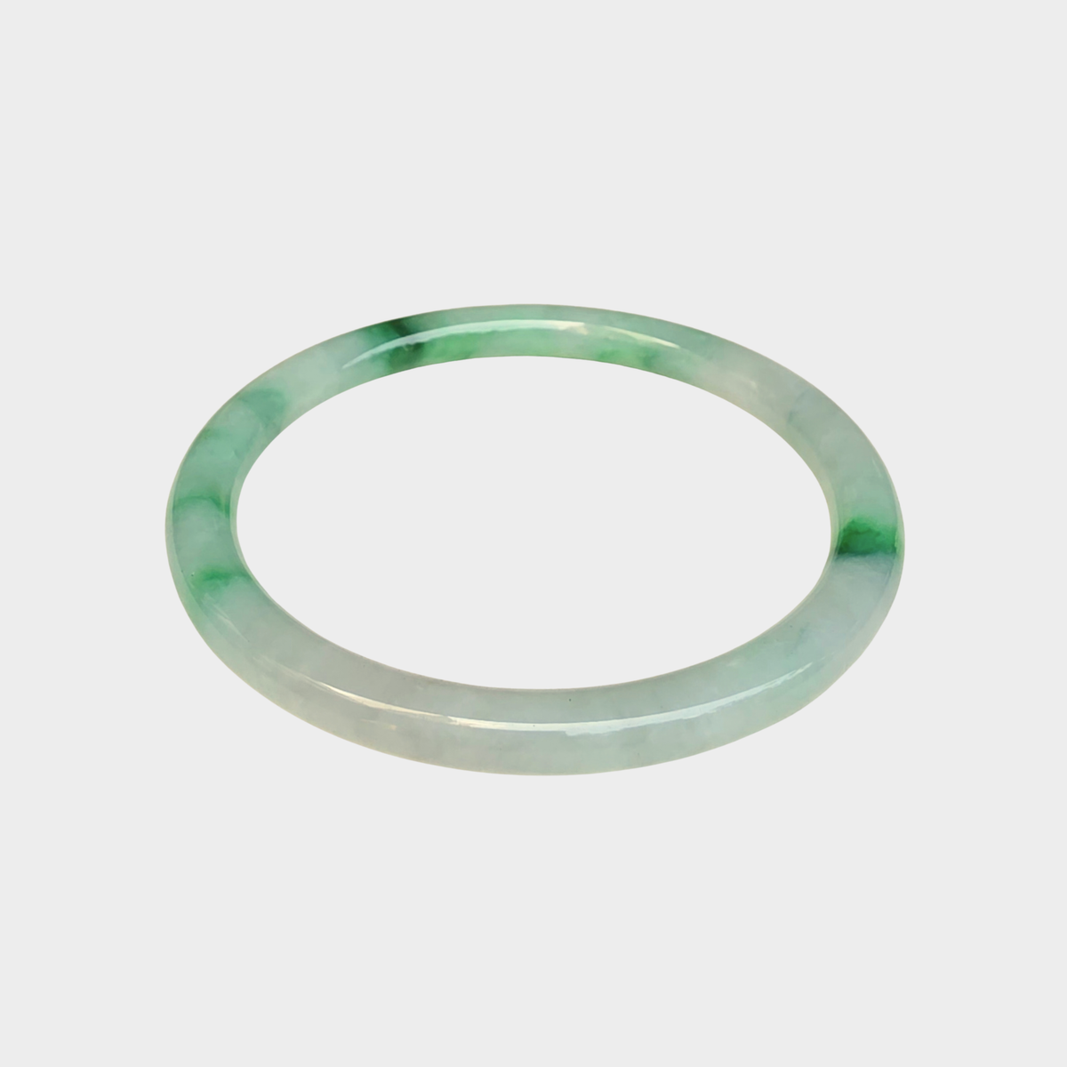 Jadeite Jade Bangle - 53mm Round