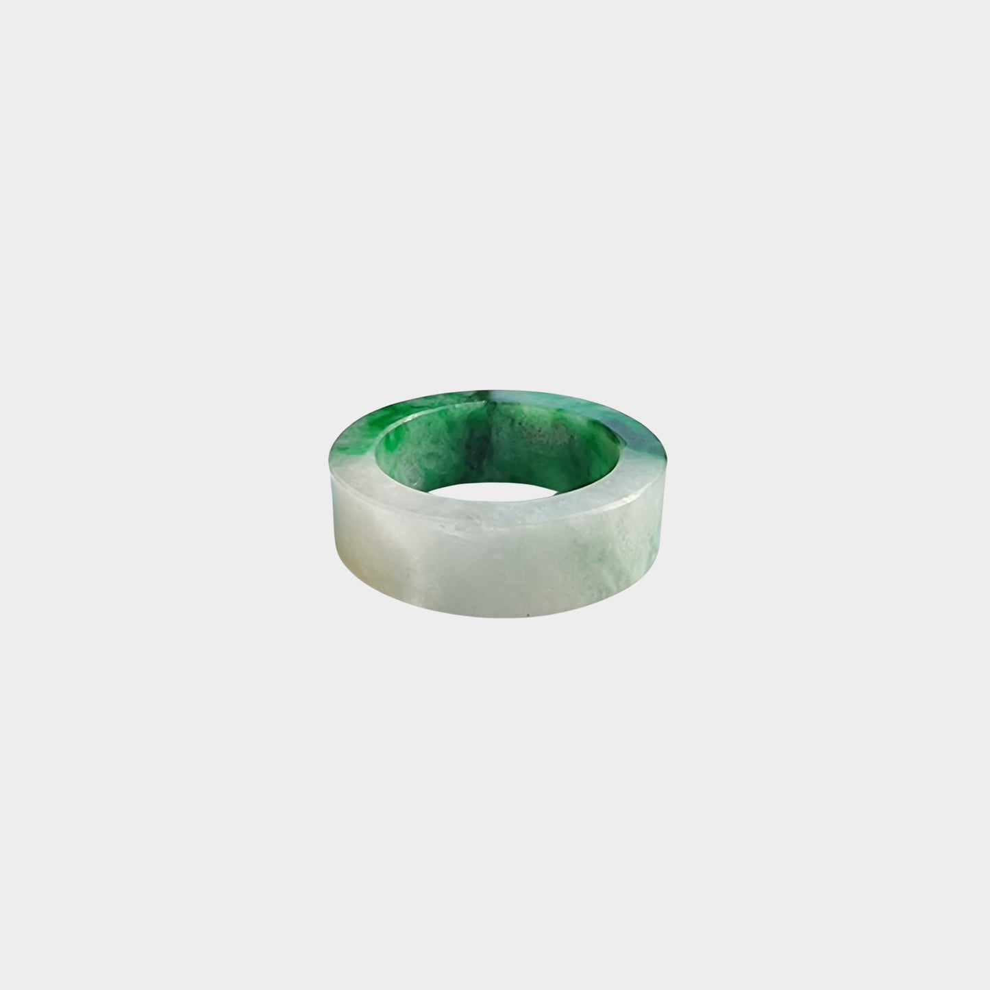 Green Jadeite Jade Abacus Ring
