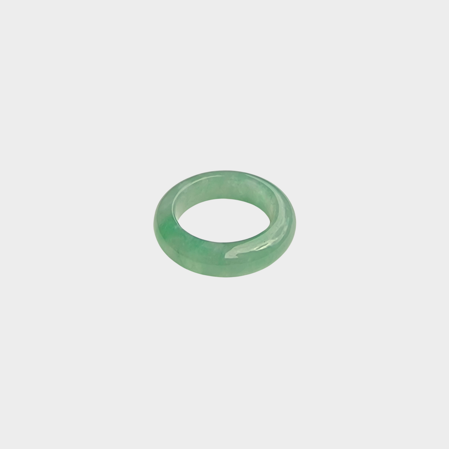Apple Green Jadeite Jade Abacus Ring