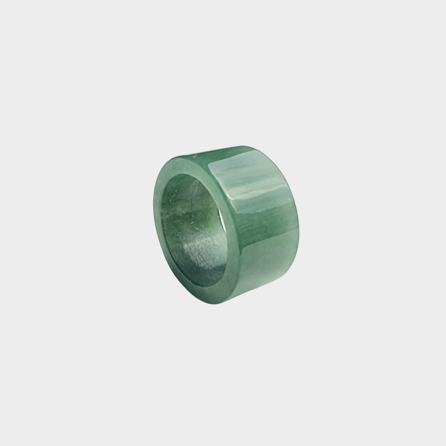 Green Jadeite Jade Abacus Ring