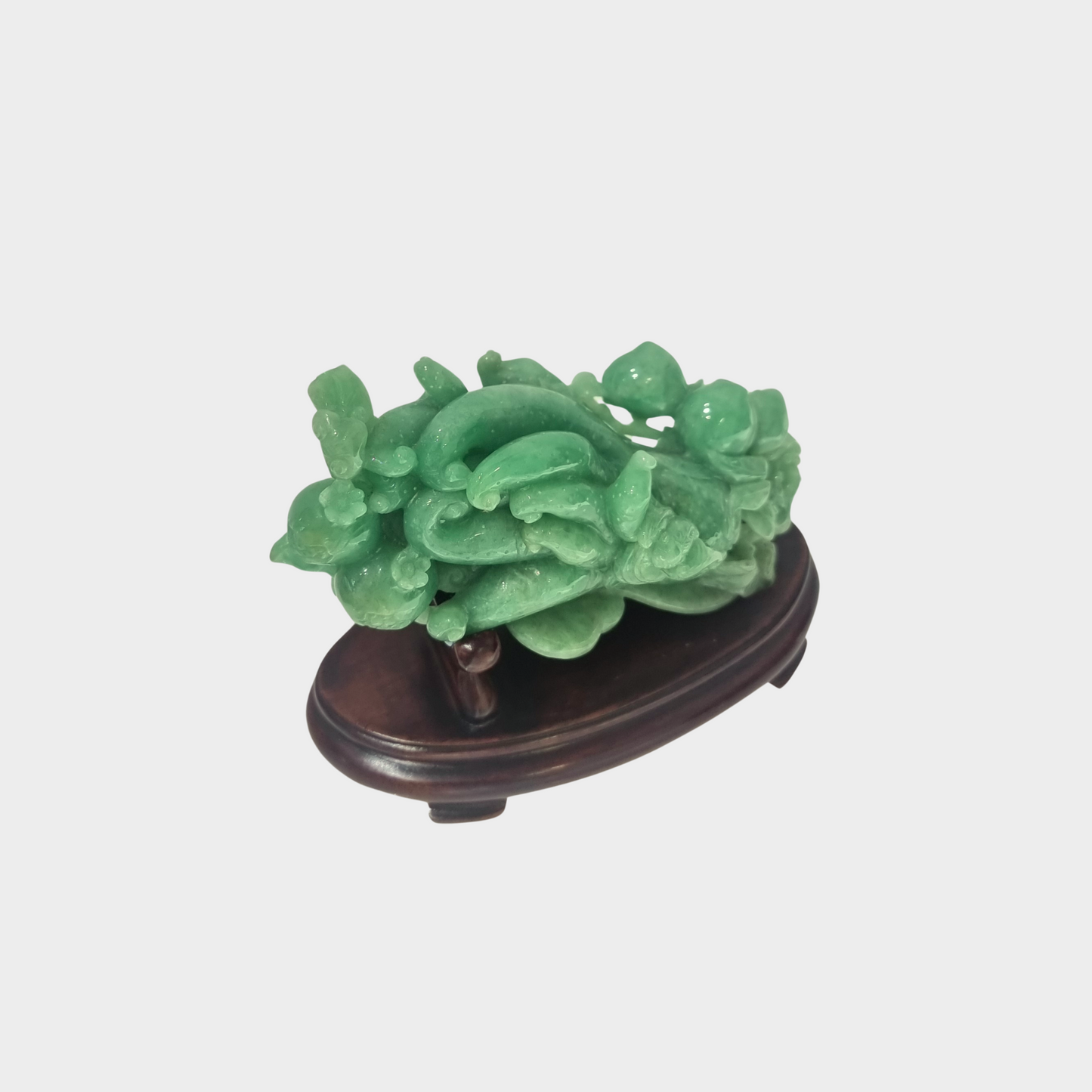 The "Buddha's Hand" Citron Fruit Jadeite Jade Display