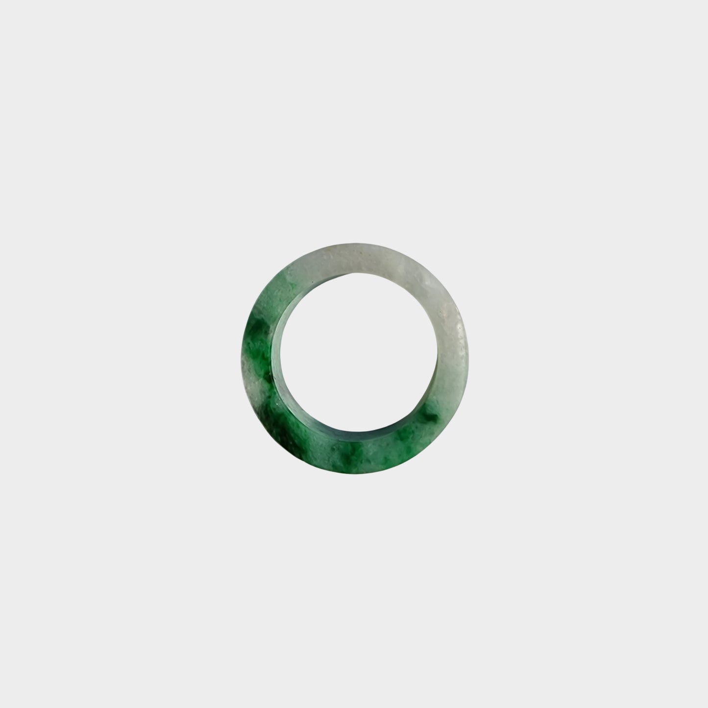Green Jadeite Jade Abacus Ring