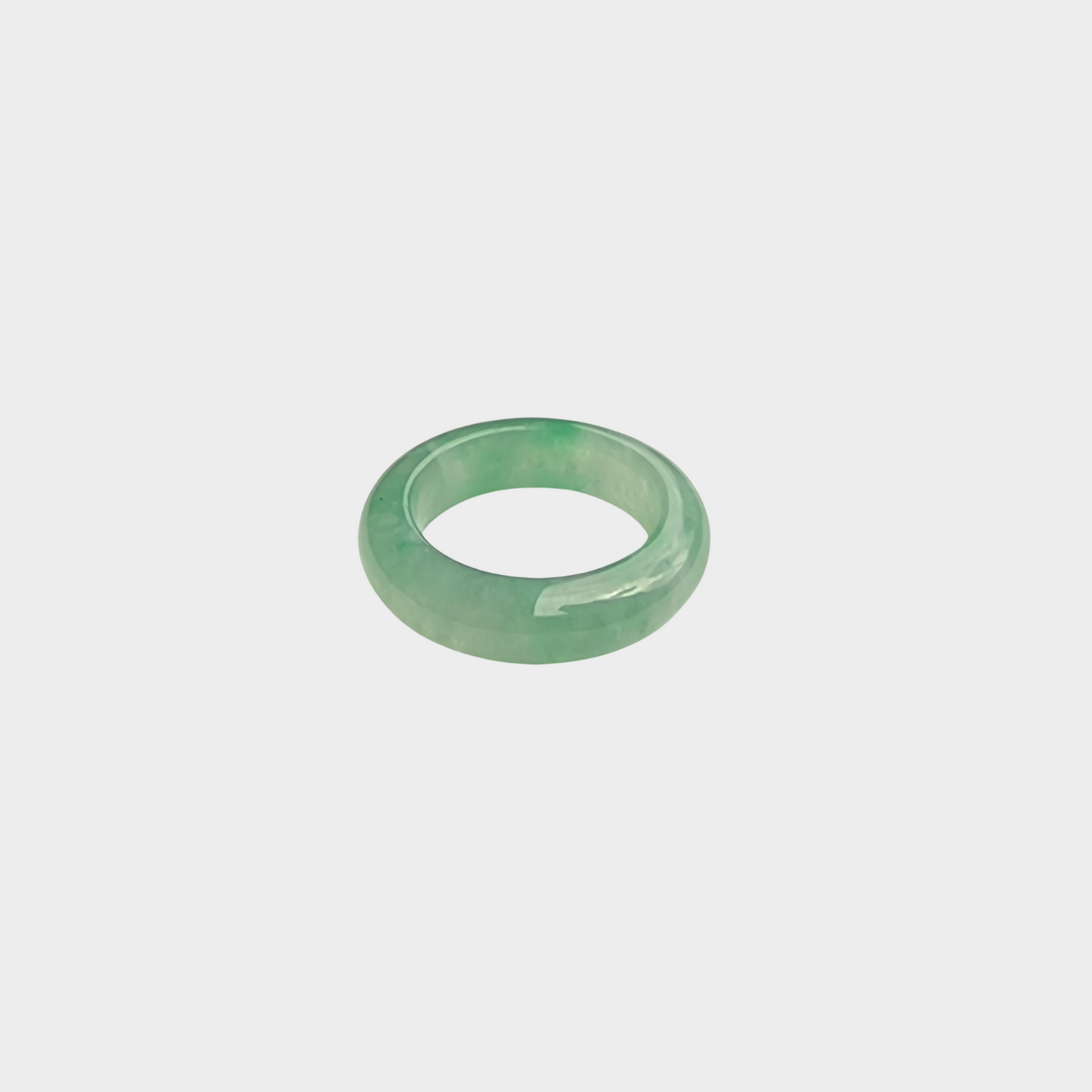 Apple Green Jadeite Jade Abacus Ring