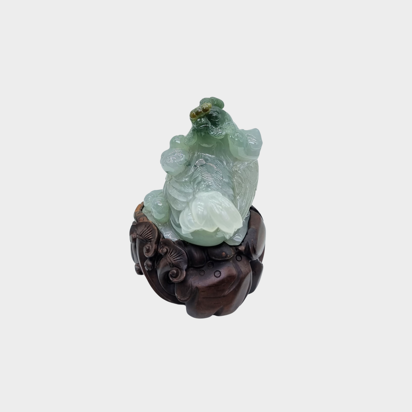 "Hen & Chicks" Jadeite Jade Display