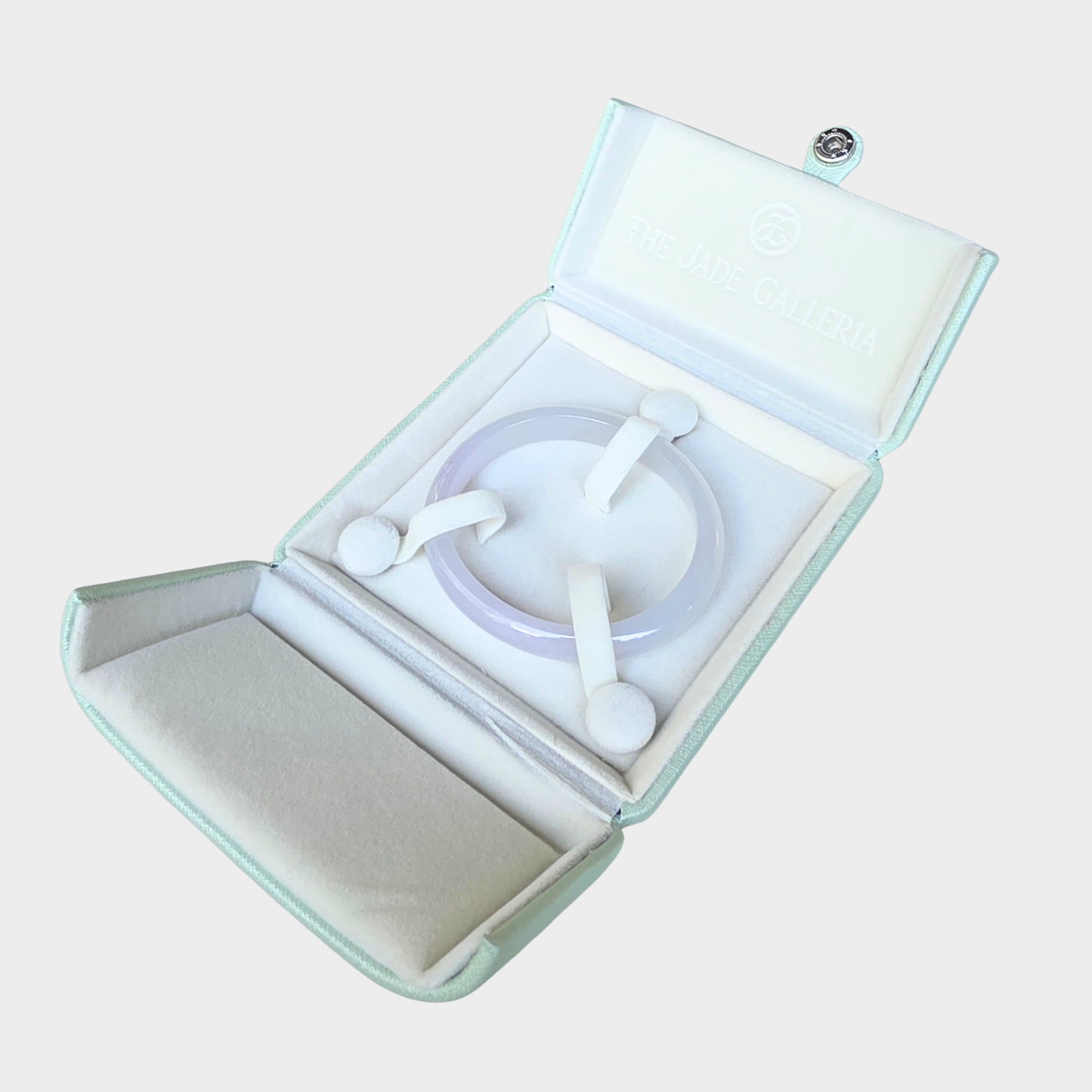 Icy Jadeite Jade Bangle - 55mm Oval
