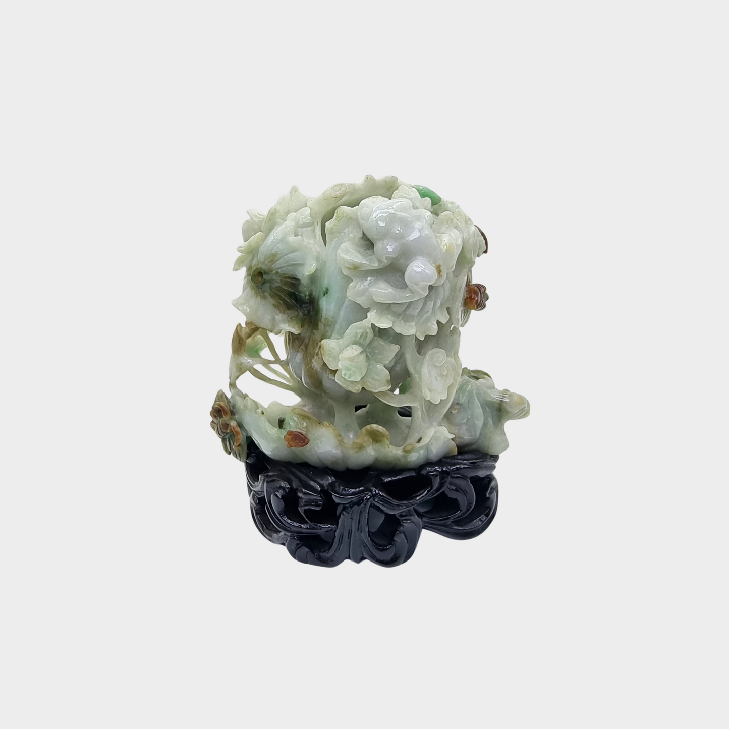 "The Amazing Lotus" Jadeite Jade Display