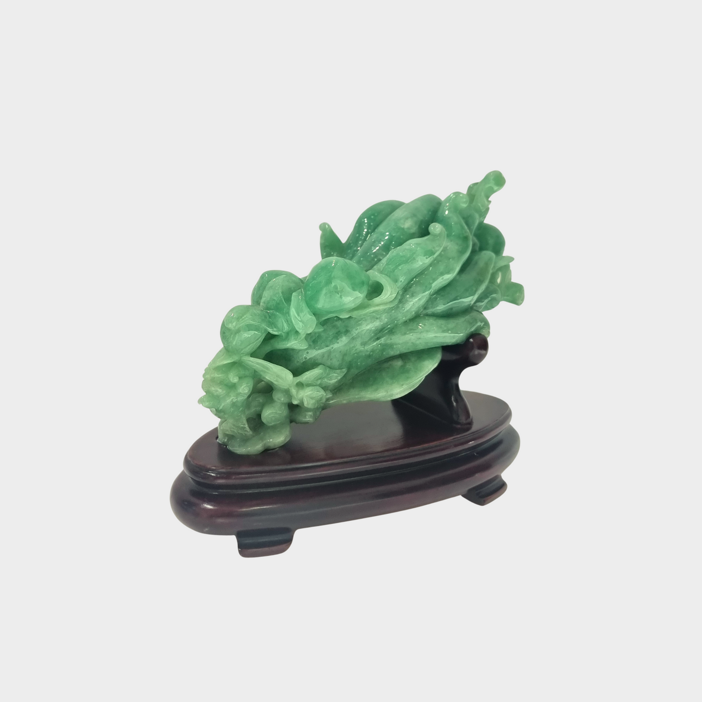 The "Buddha's Hand" Citron Fruit Jadeite Jade Display