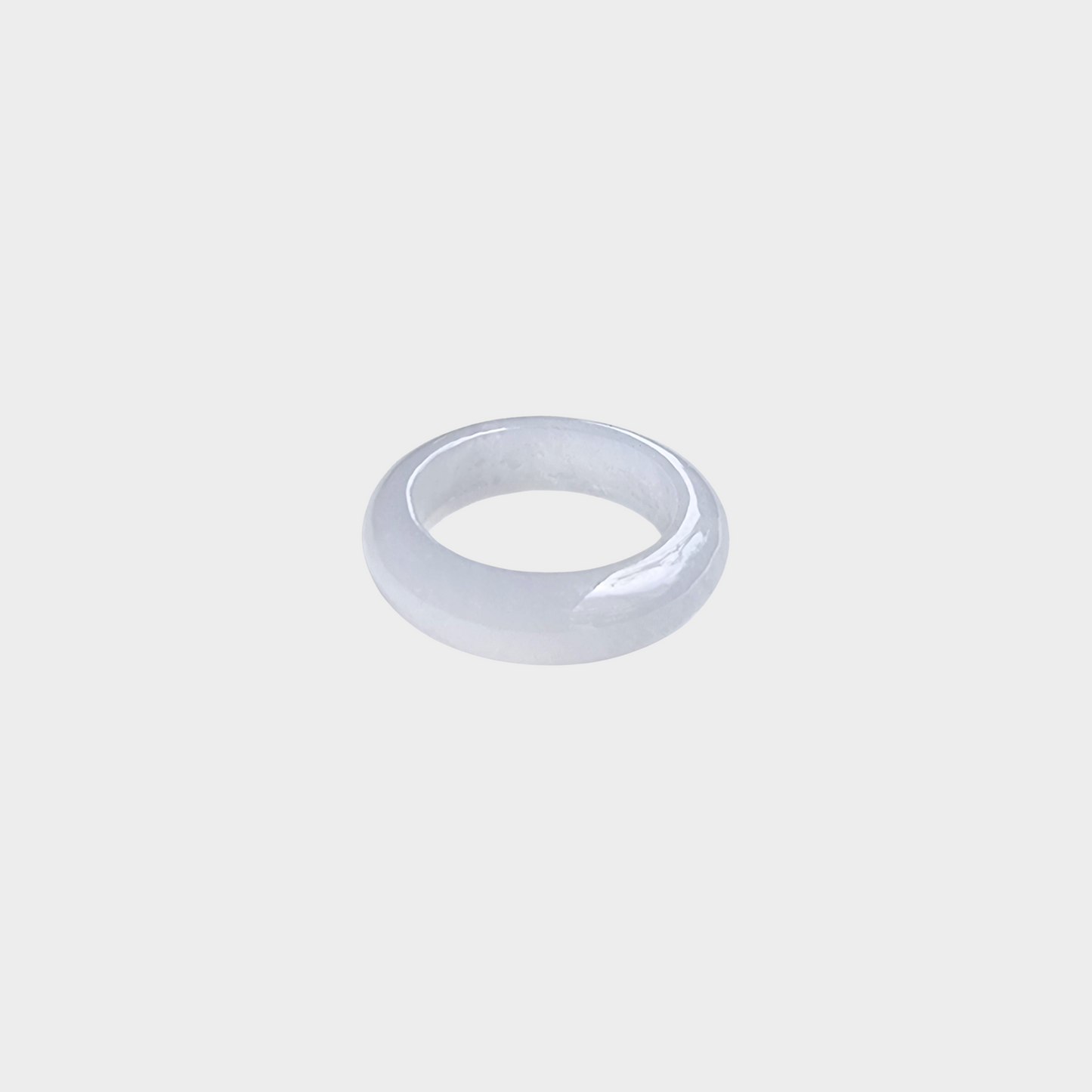 Icy Jadeite Jade Abacus Ring