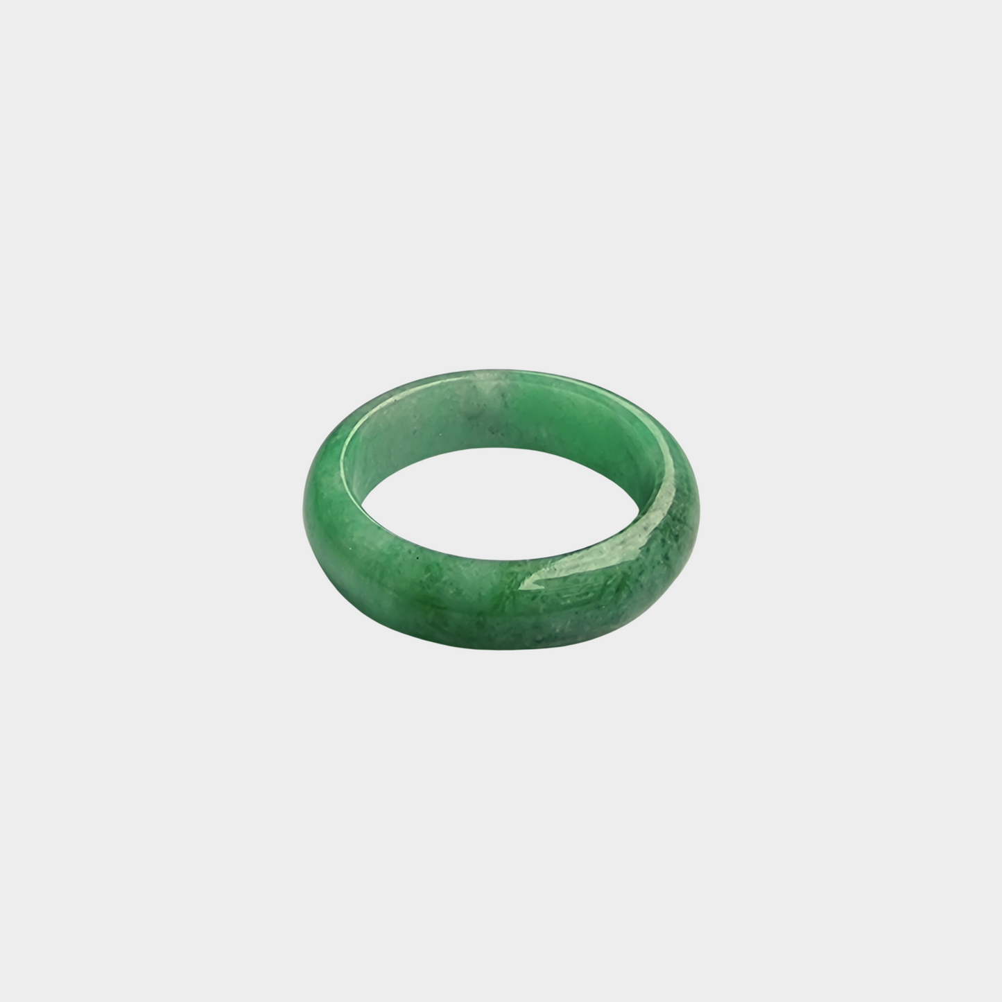 Apple Green Jadeite Jade Abacus Ring