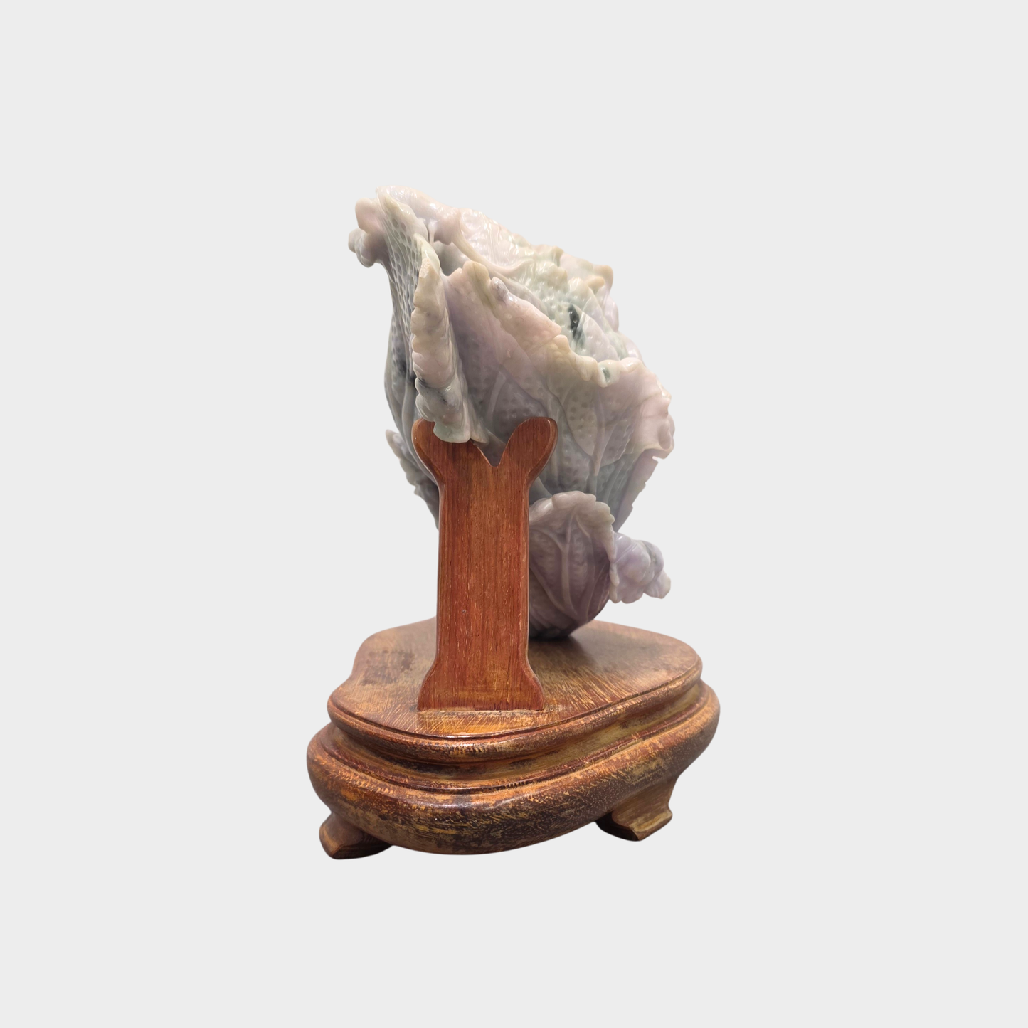 The Auspicious "Fa Cai" Prosperity Lettuce Jadeite Jade Display
