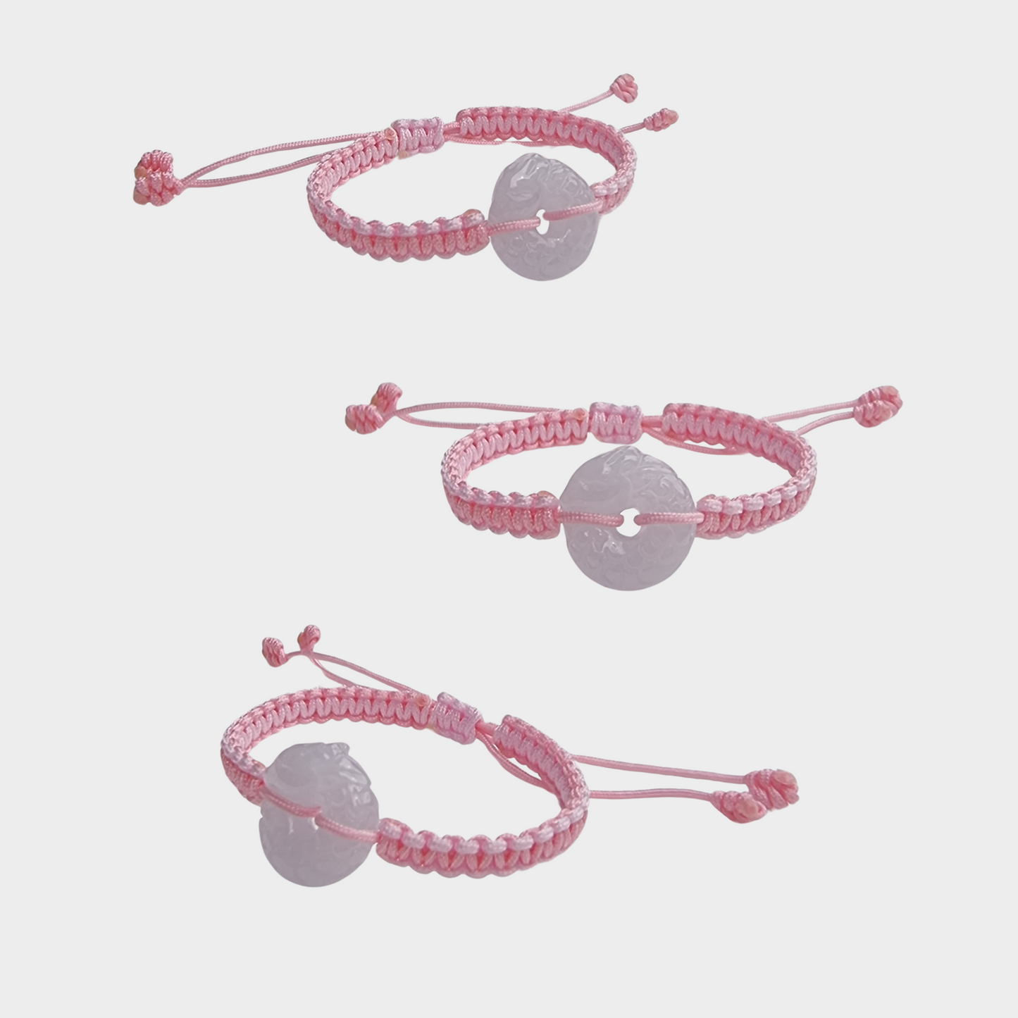 Jadeite Jade Dragon Bracelet in Chinese Knots