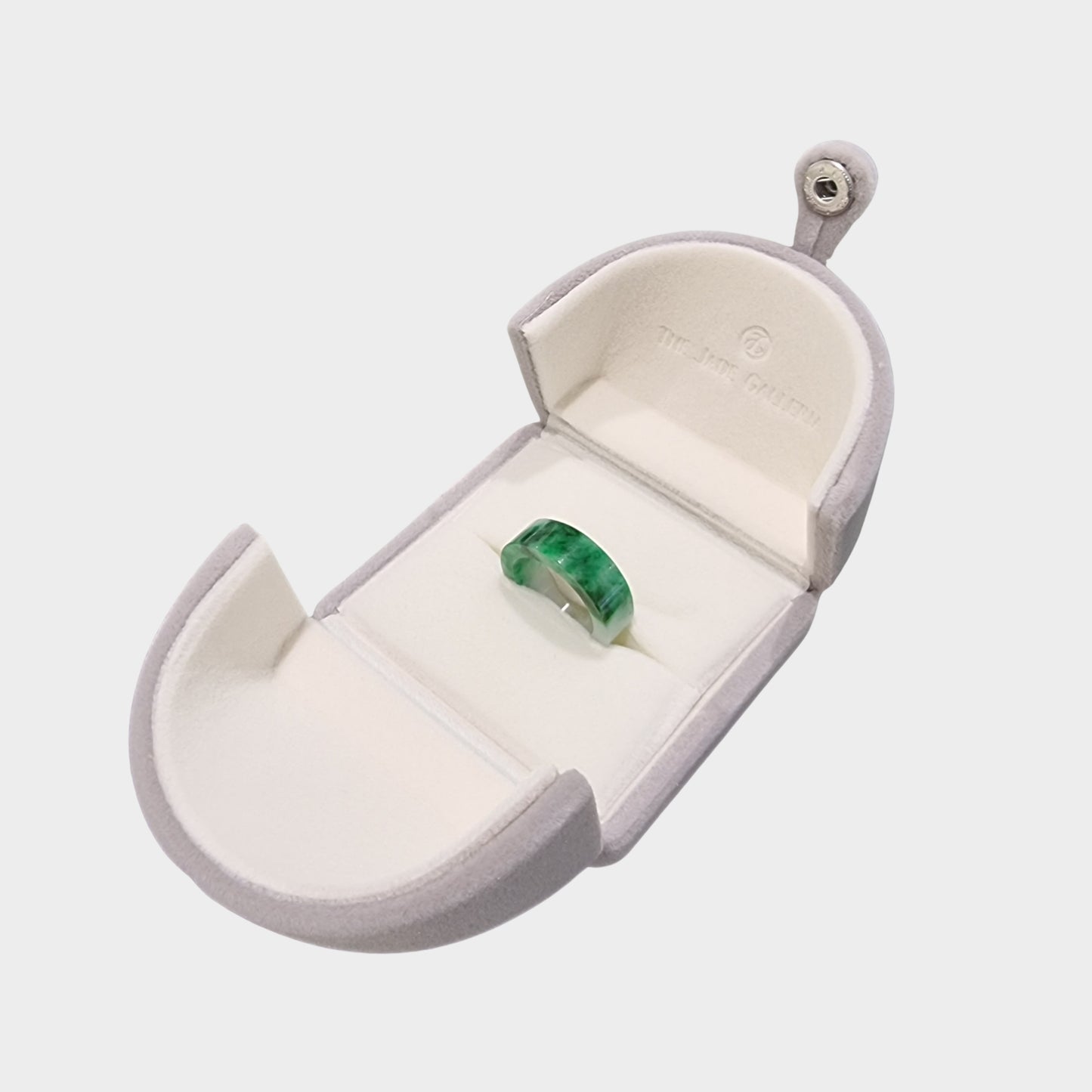 Green Jadeite Jade Abacus Ring