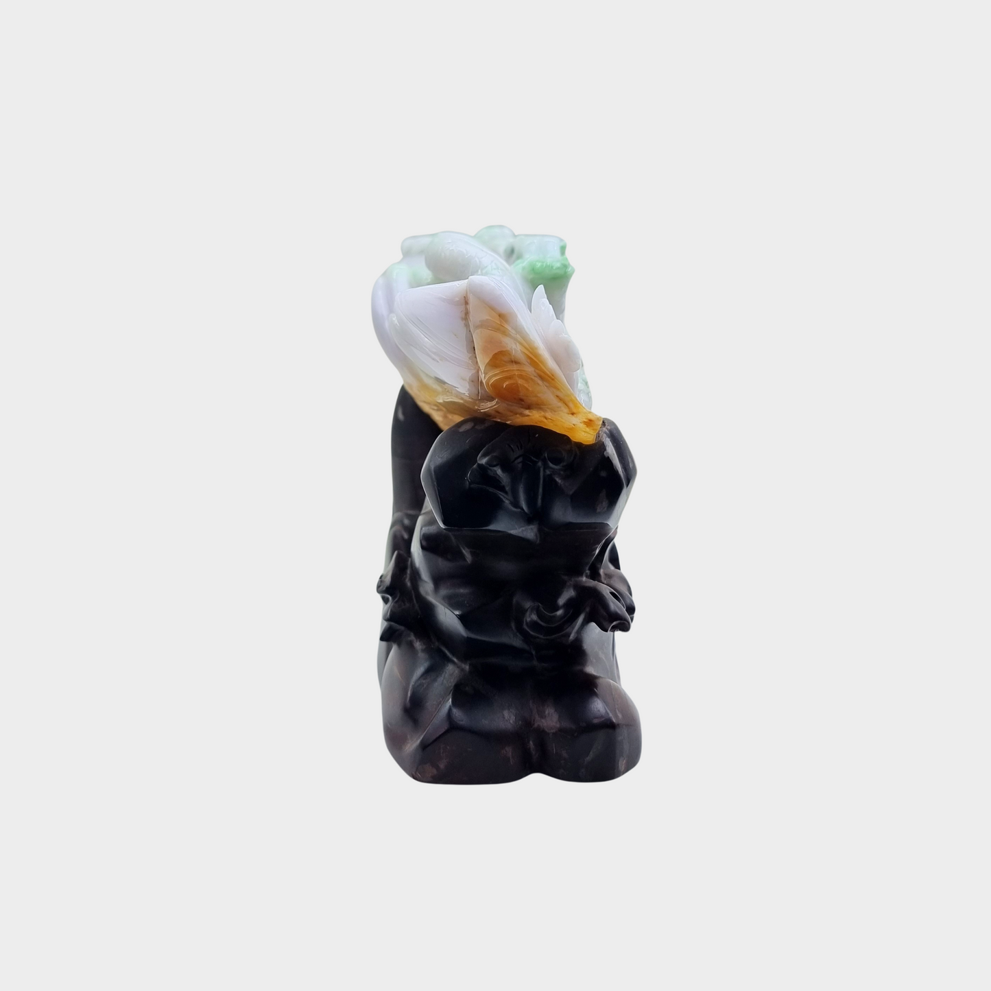 "The Rising Dragon" Jadeite Jade Display