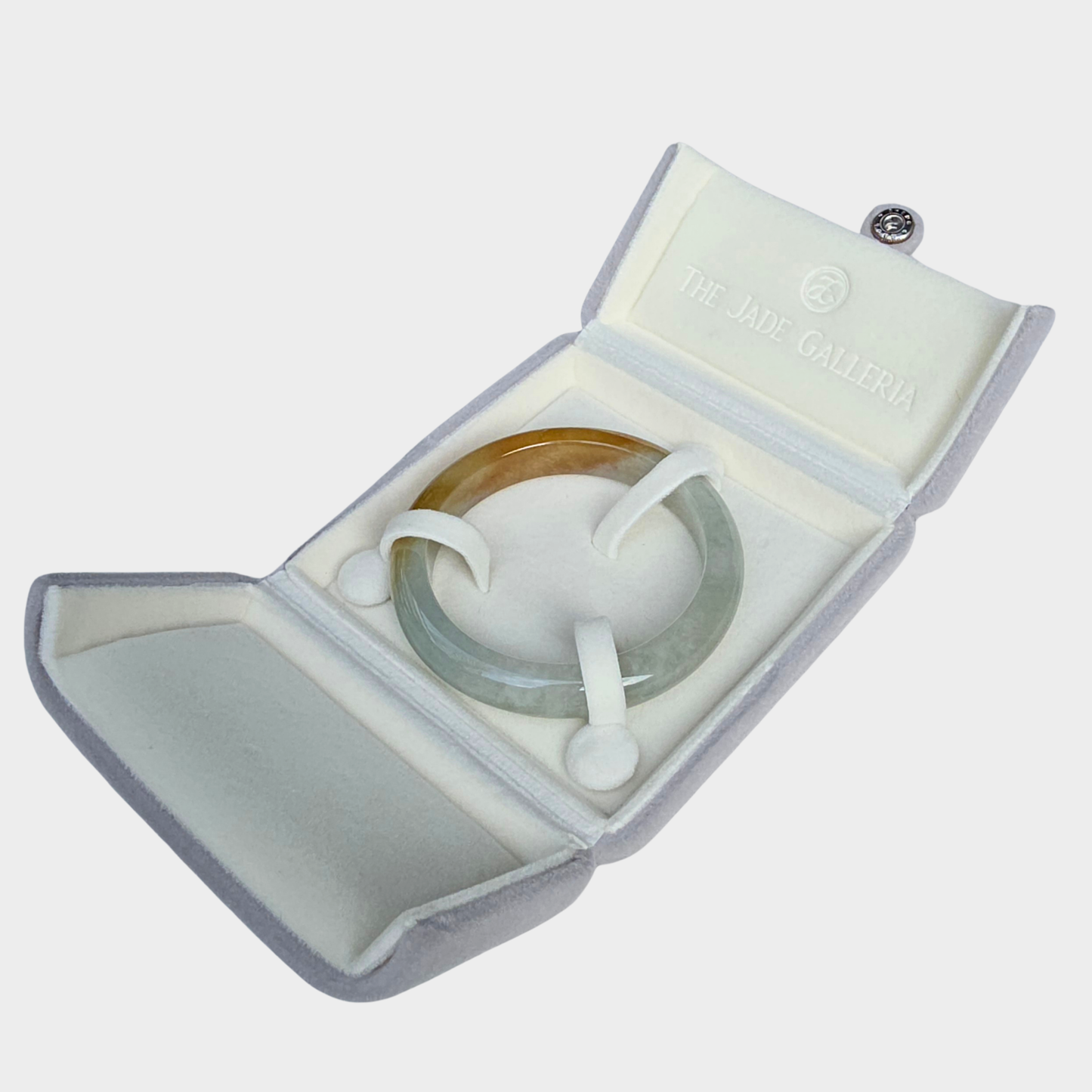 Golden Yellow Jadeite Jade Bangle - 57mm Flat