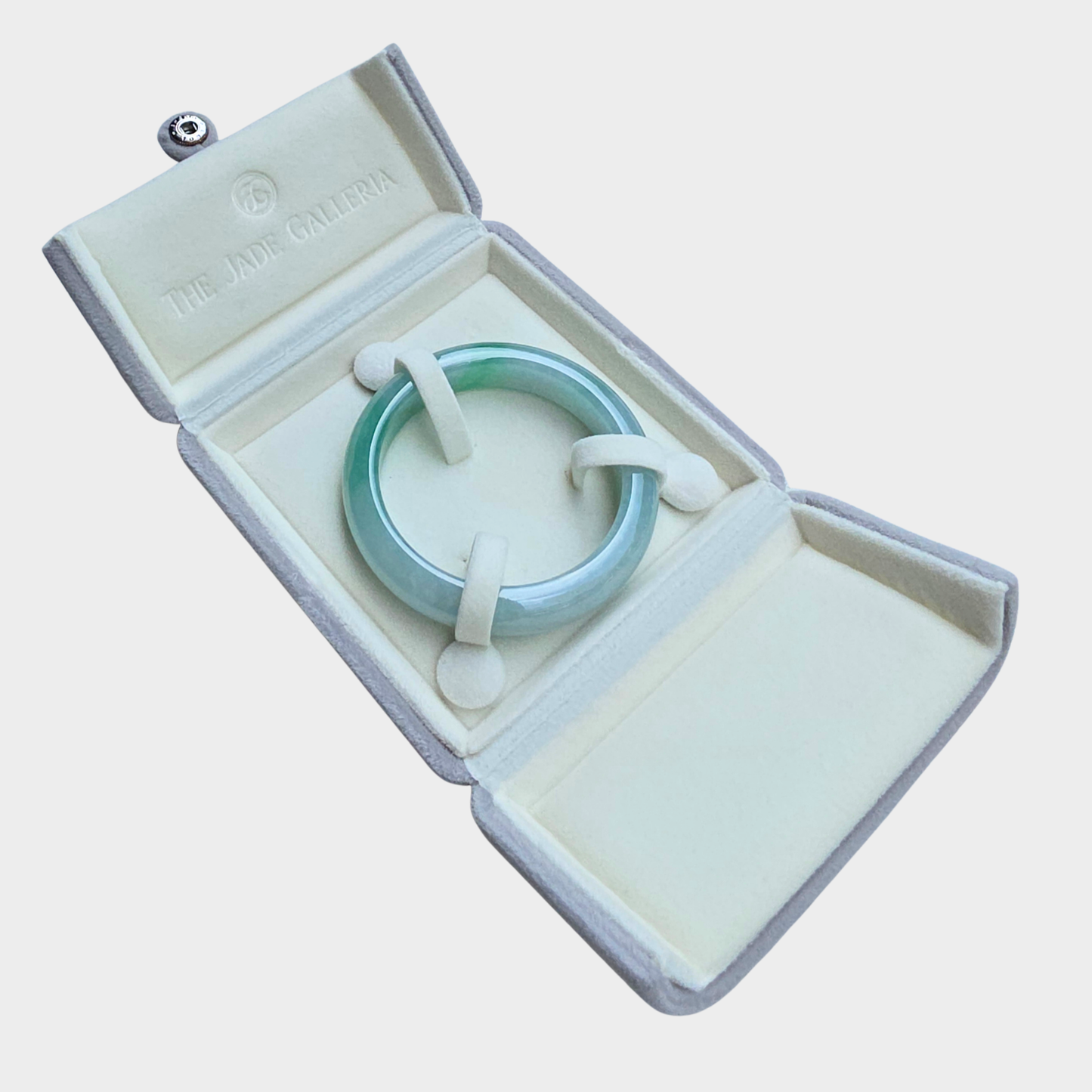 Green Jadeite Jade Bangle - 53mm Flat