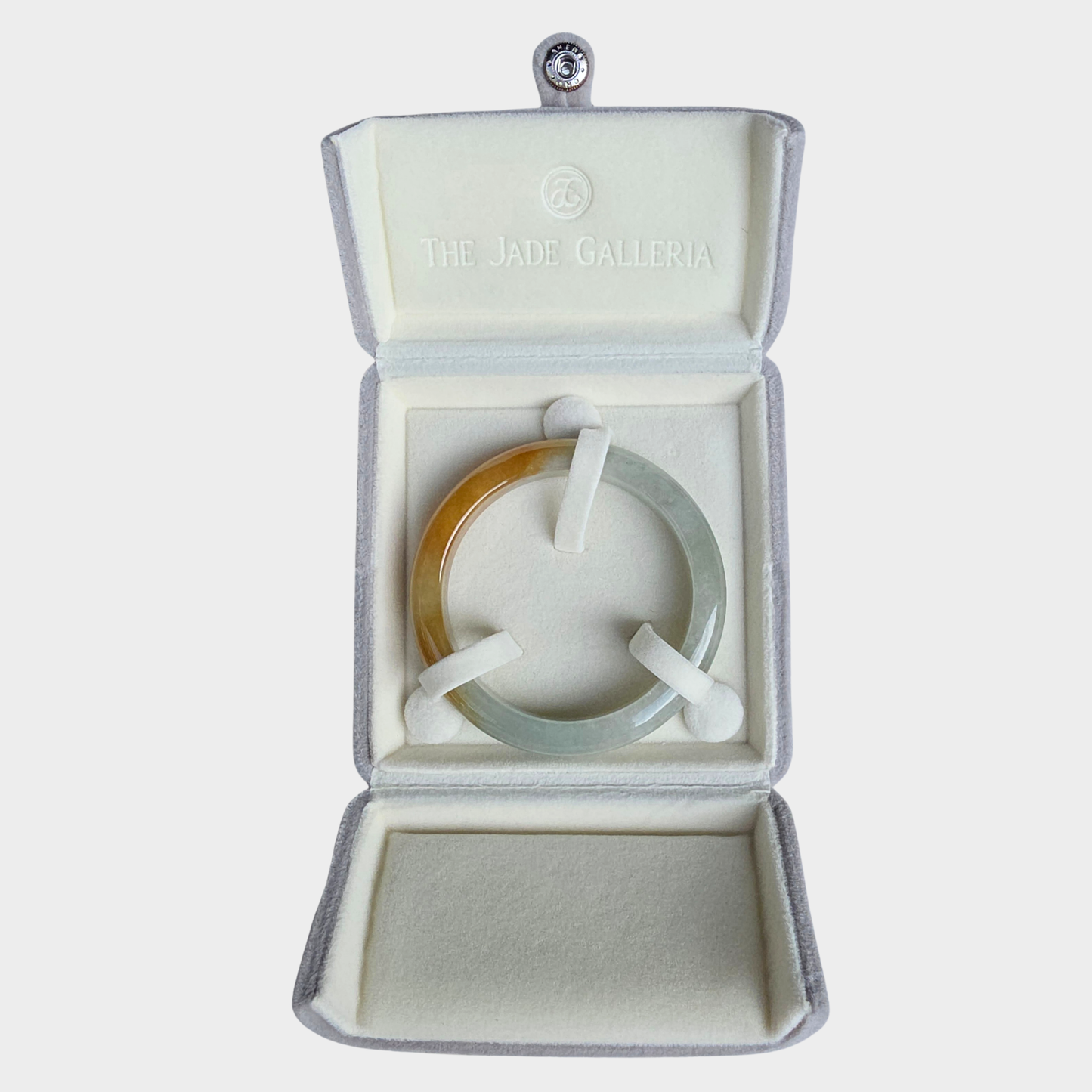 Golden Yellow Jadeite Jade Bangle - 57mm Flat